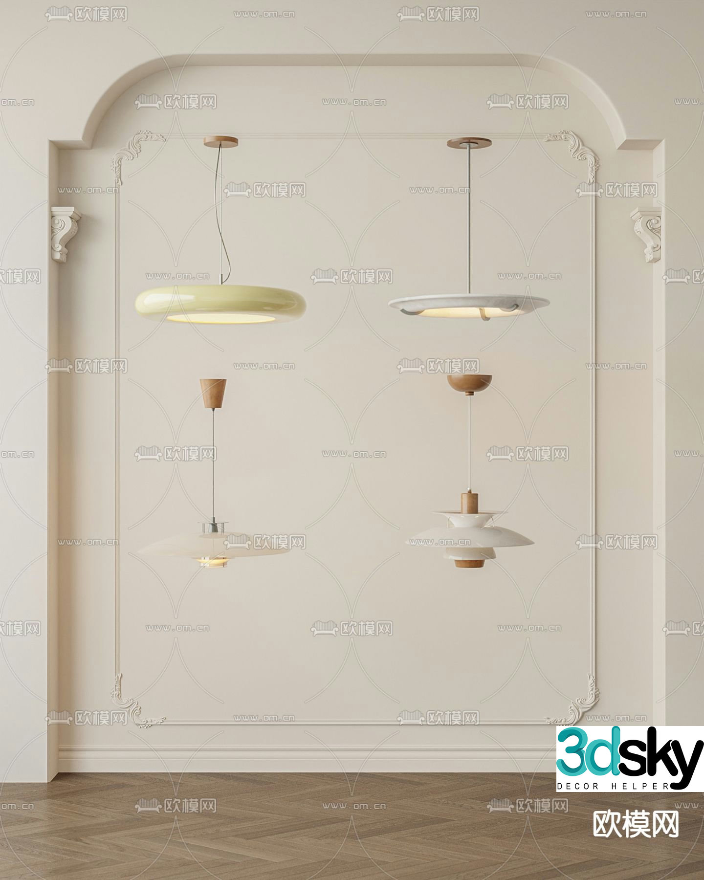 Medieval style chandelier restaurant chandelier 3d model