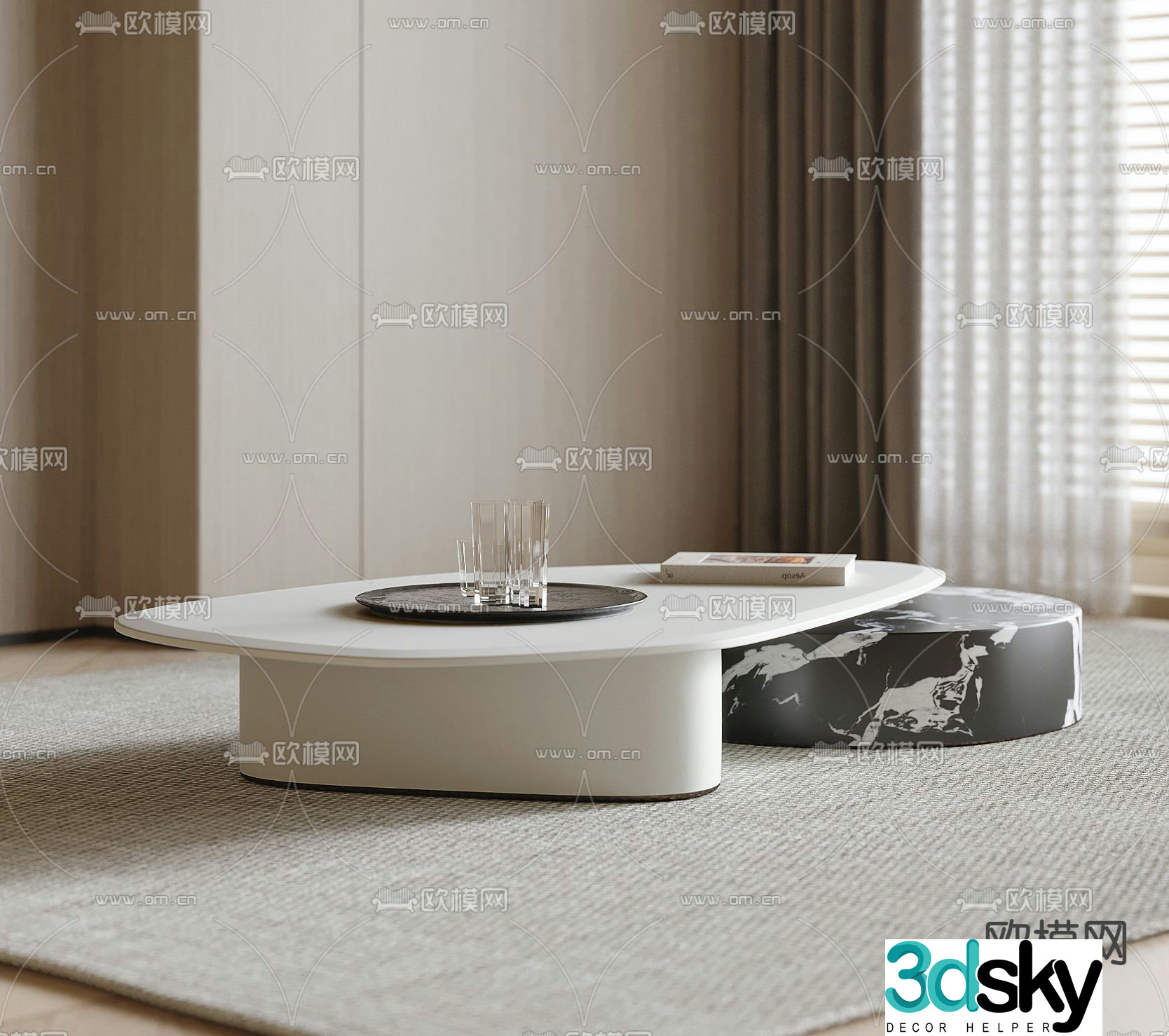 3D model of mother-in-law coffee table