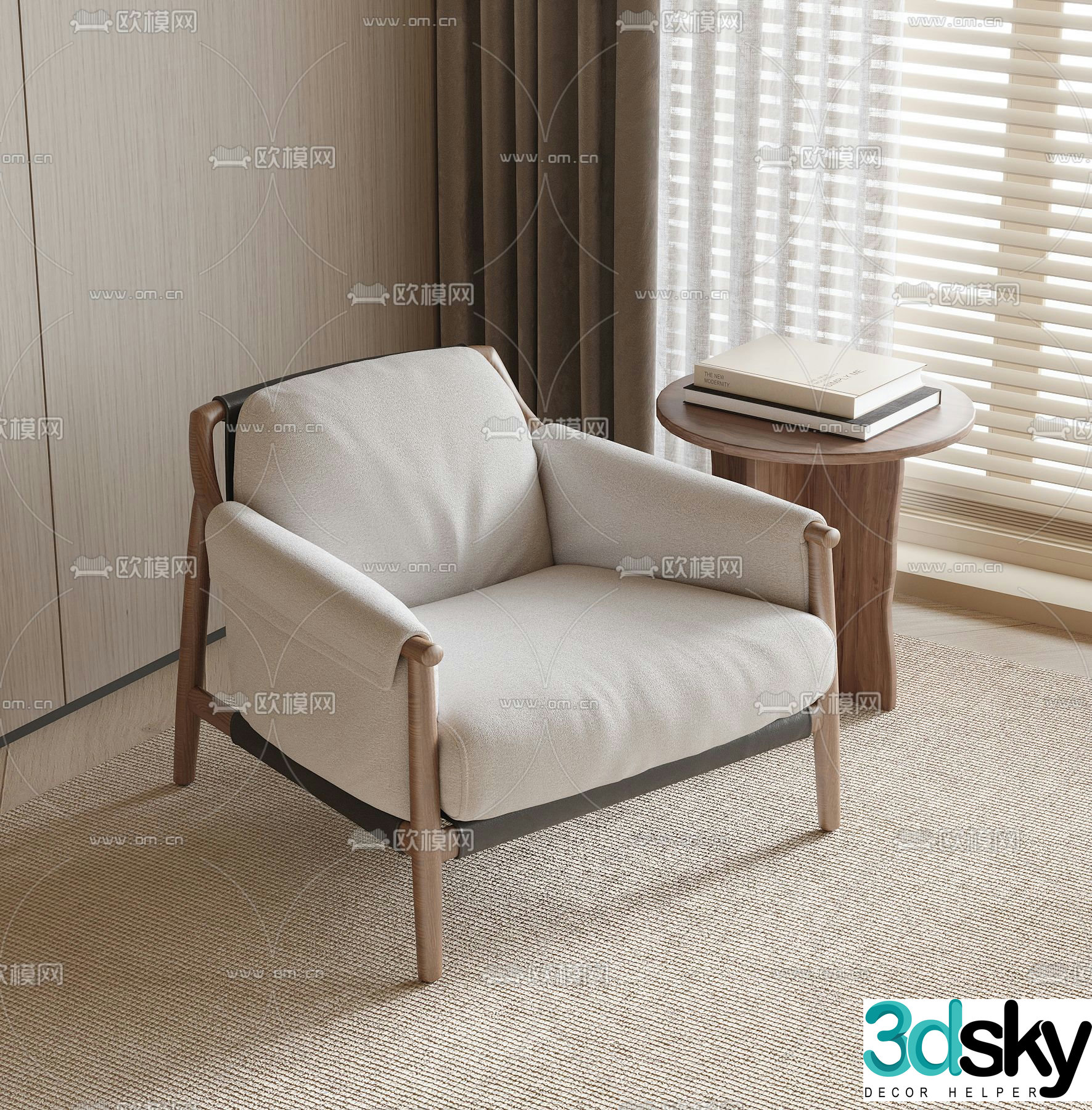 Sofa chair leisure chair 3d model