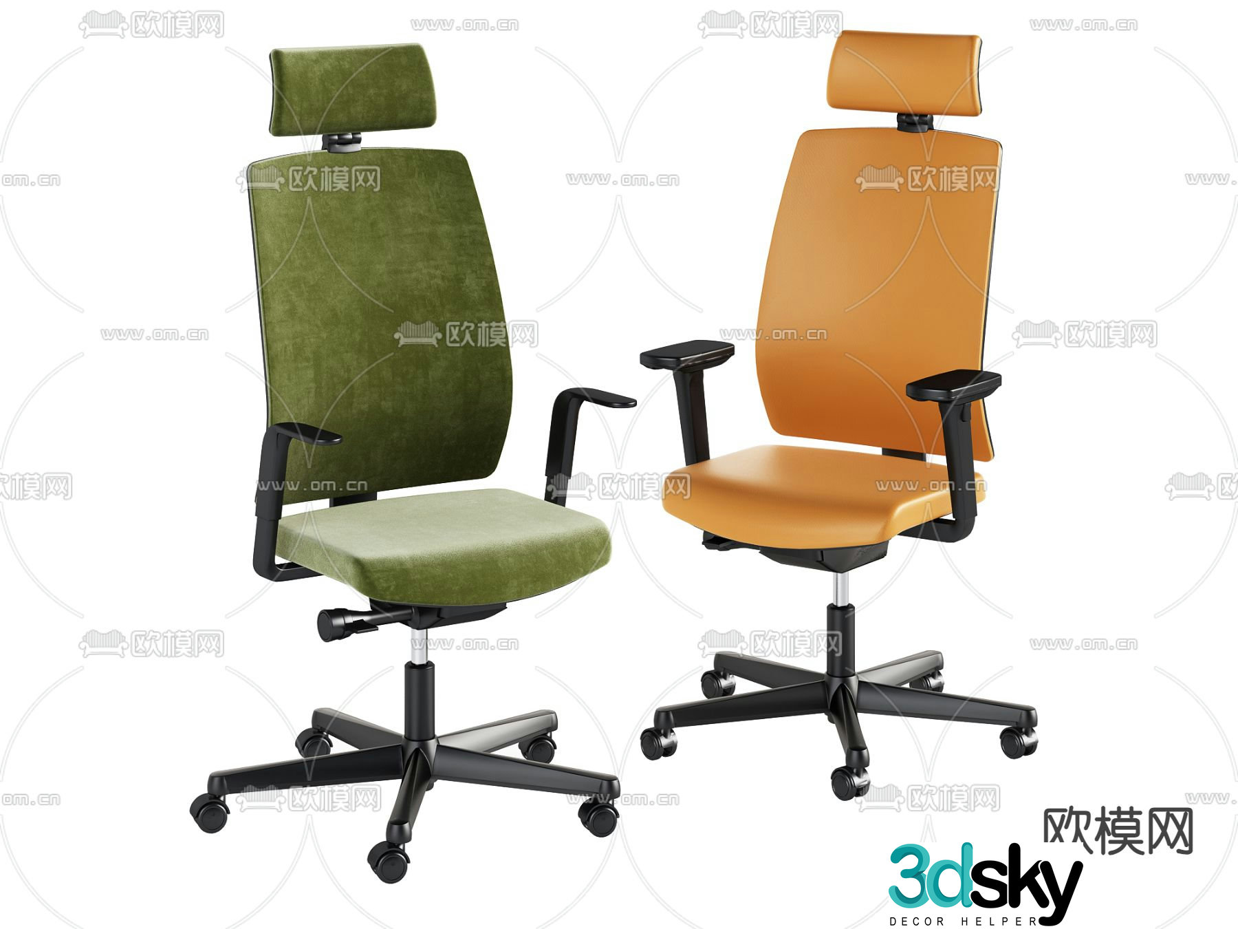 Office chair conference chair staff chair 3d model