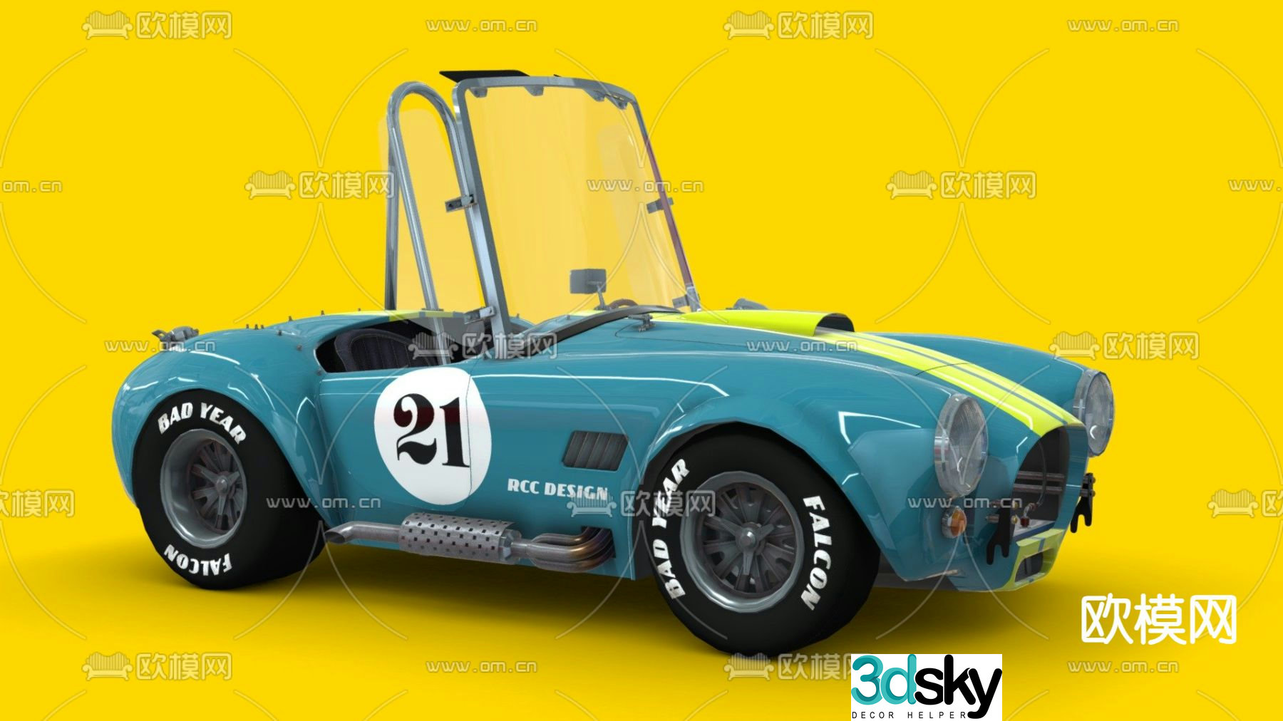 cartoon car car 3d model