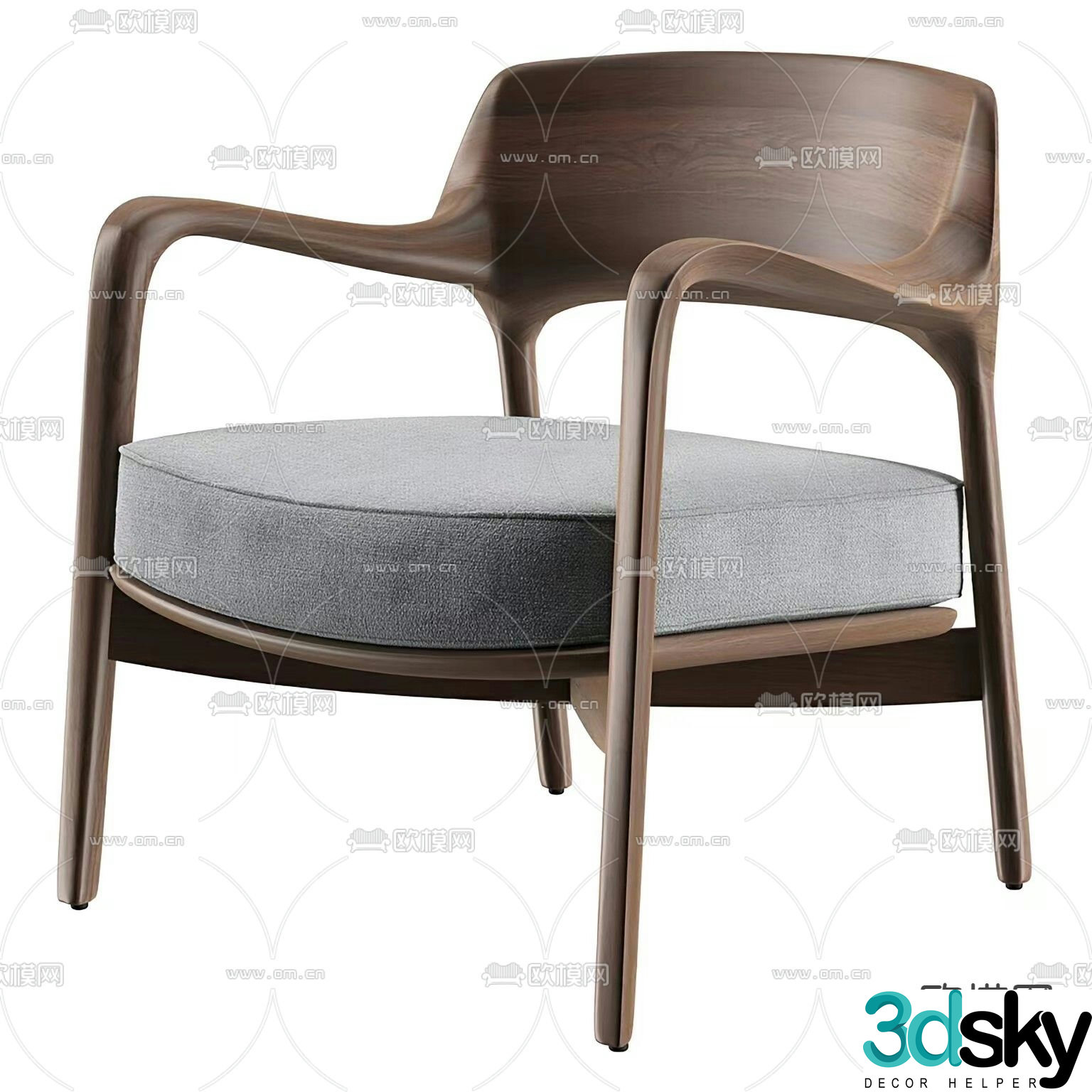 Poltrona medieval style leisure chair armchair 3d model
