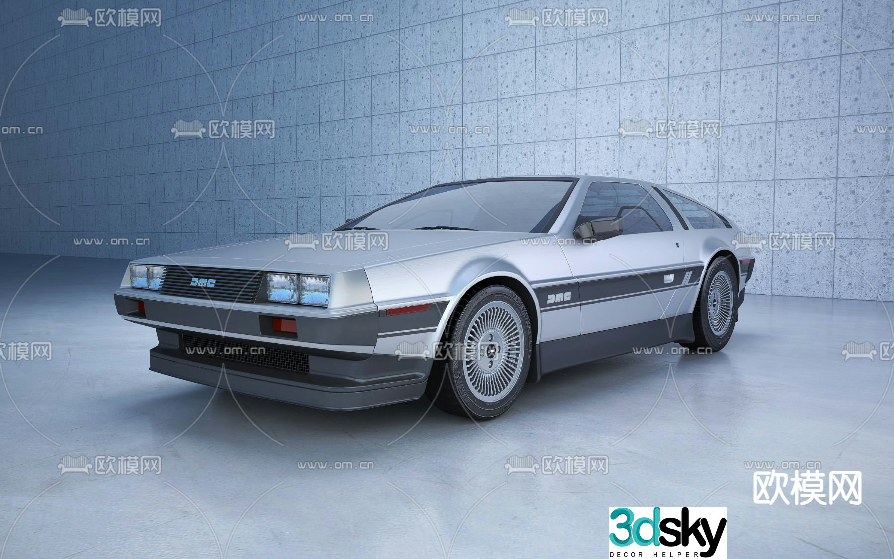 modern car sedan 3d model