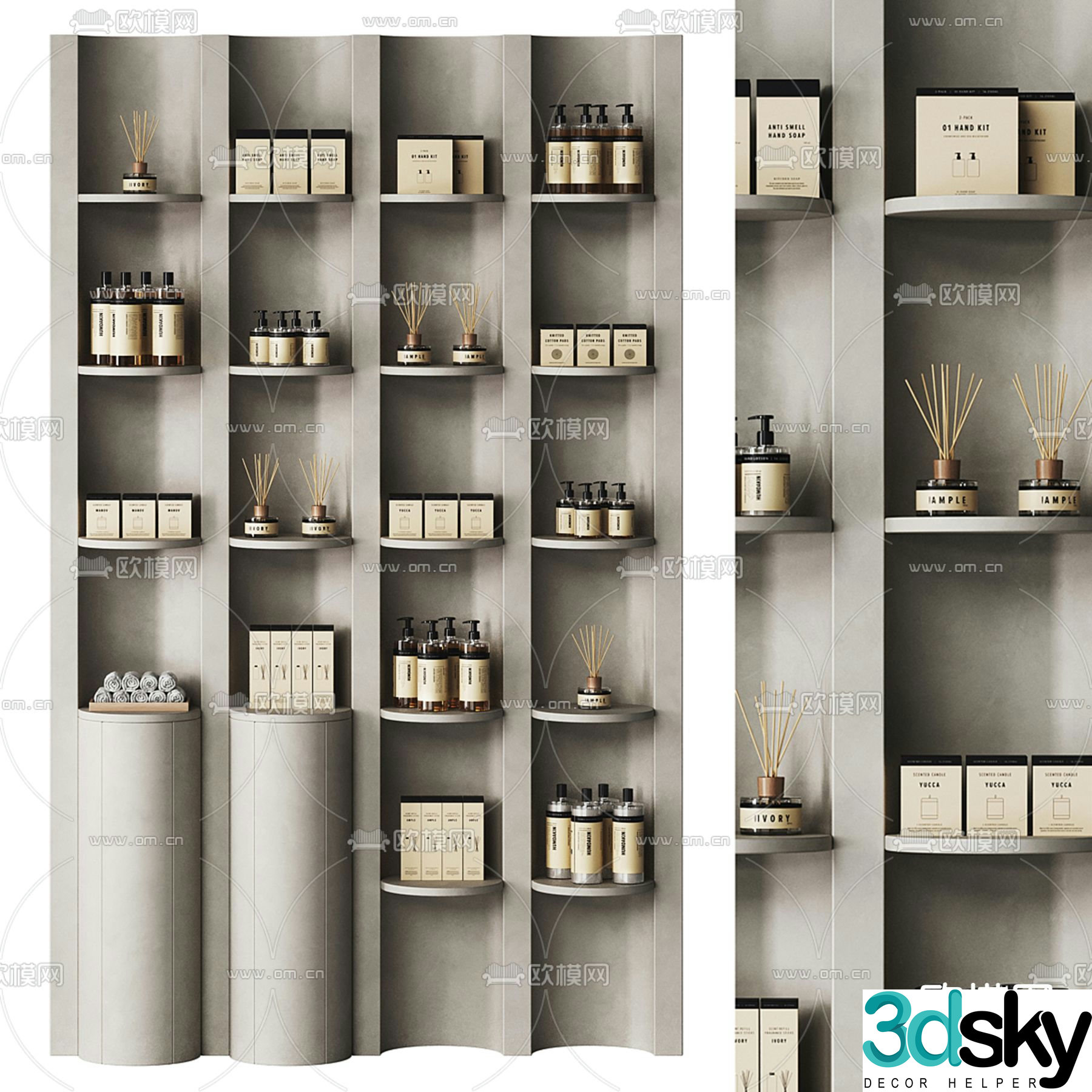 Storage cabinet Display cabinet Decorative cabinet 3D model
