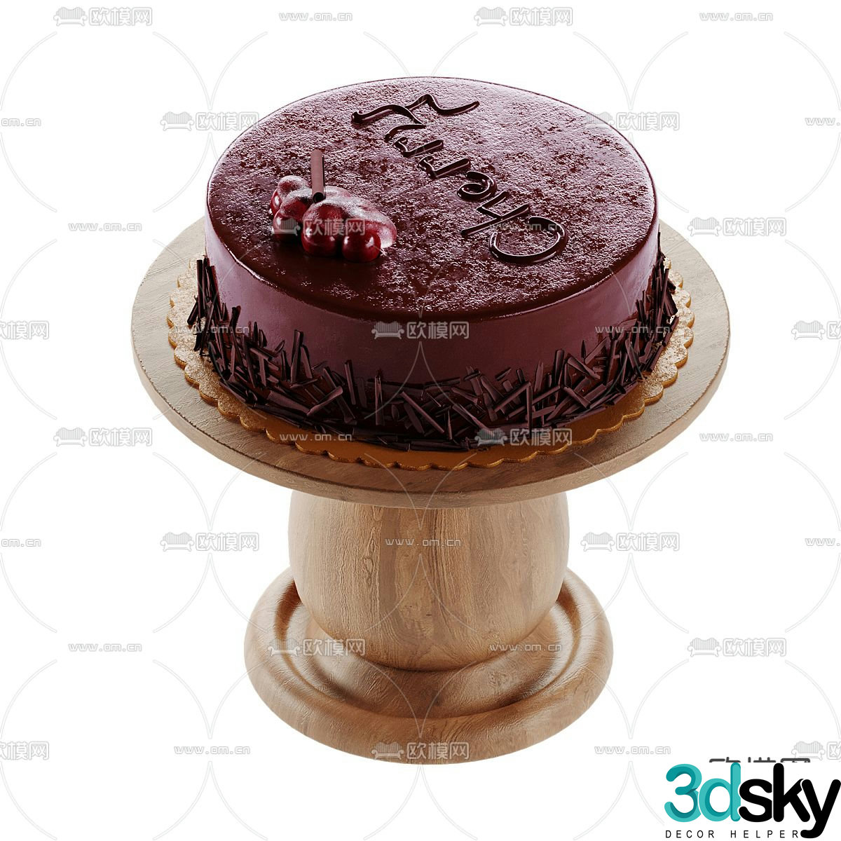 Food Cake Dessert 3d Model