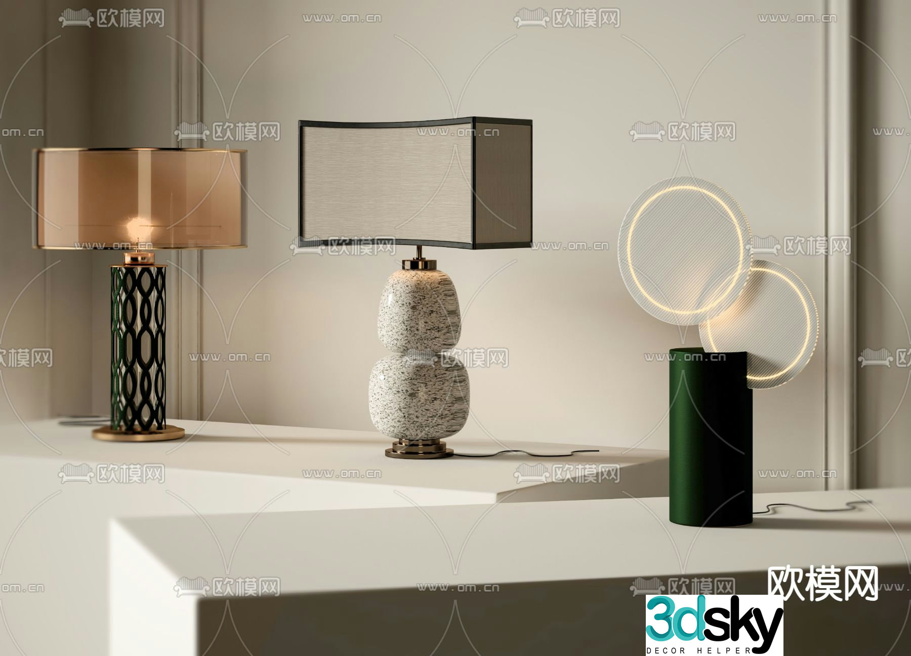 Modern table lamp decorative lamp bedside lamp 3d model