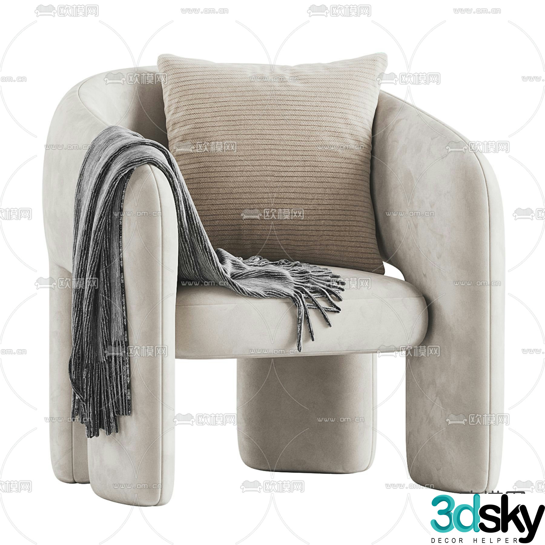 Bold chair lounge chair 3d model