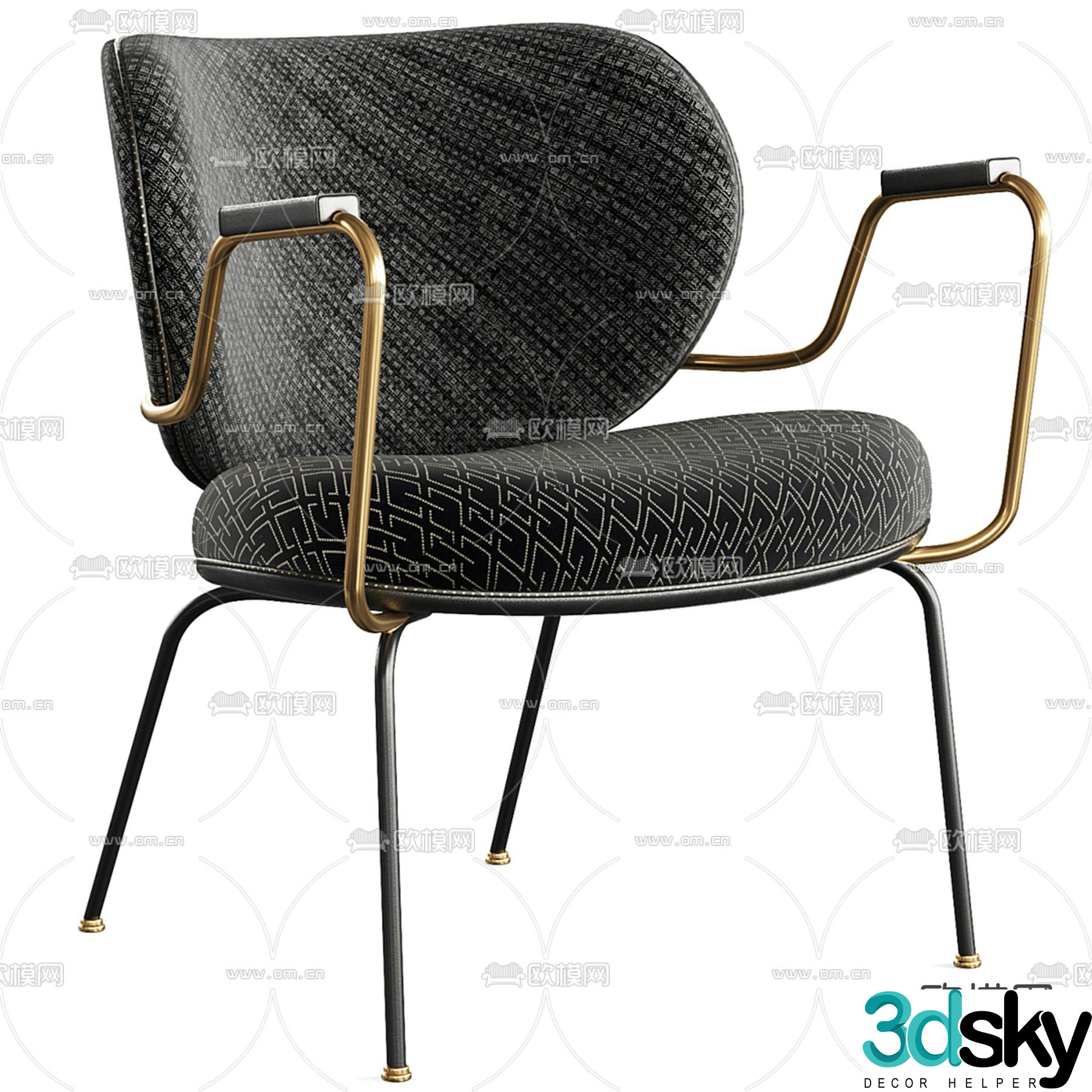 Chair Leisure Chair Armchair 3d Model