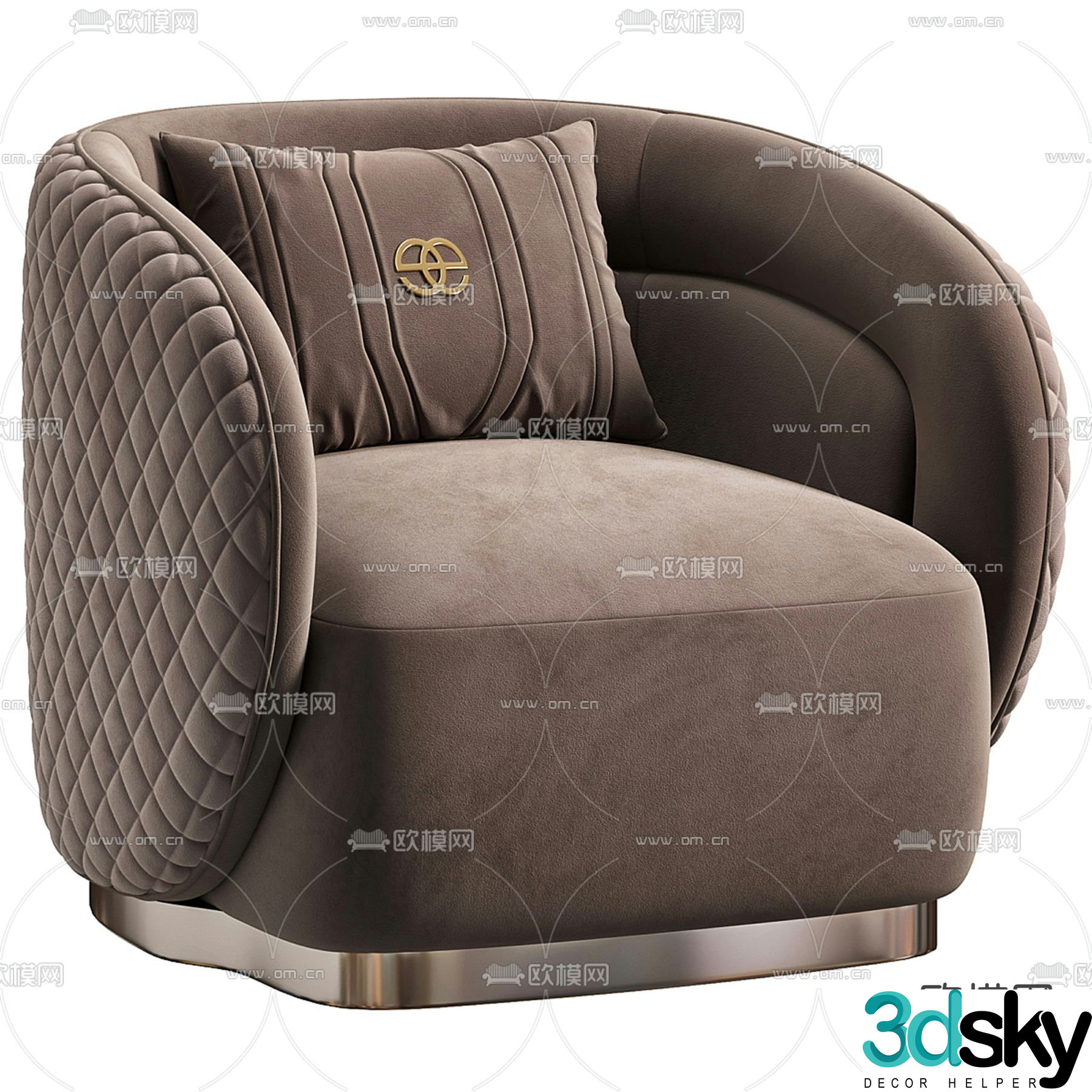Single sofa leisure sofa 3d model
