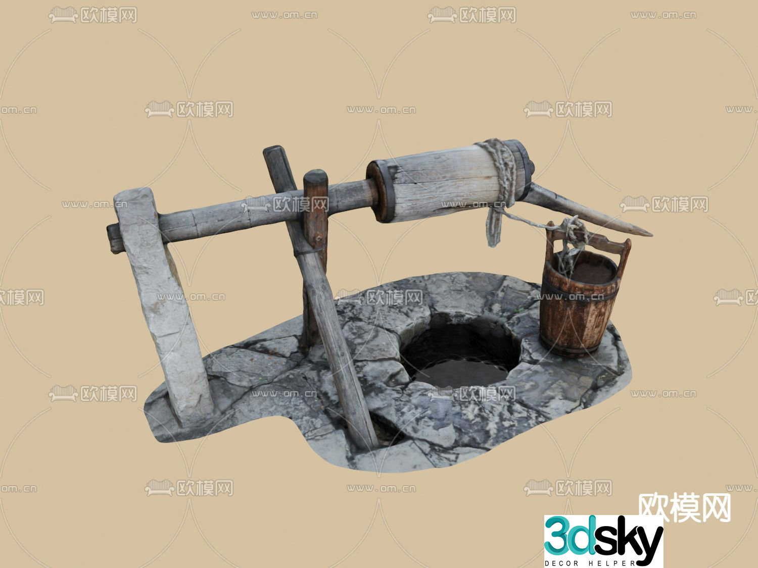 Observation well 3d model