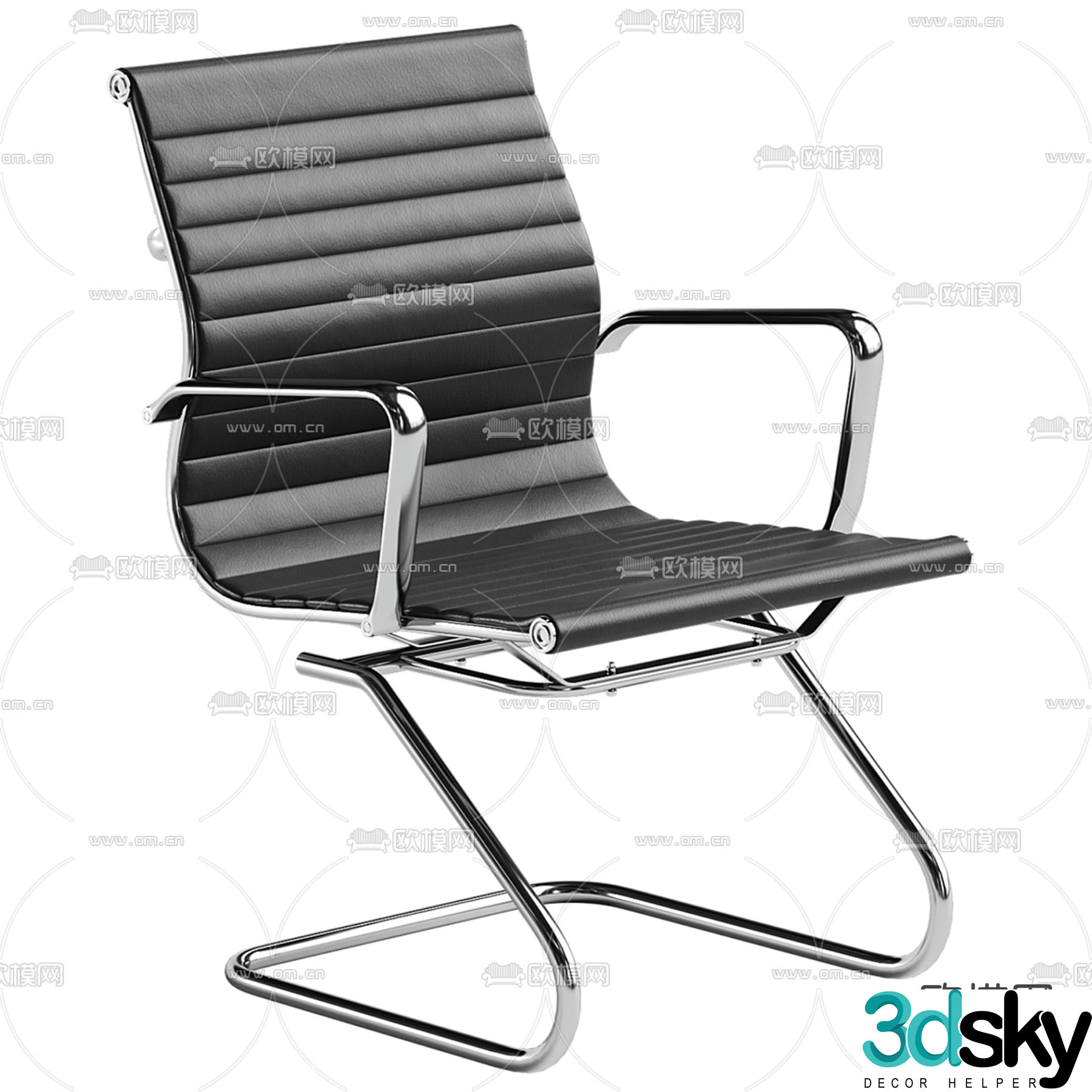 Office chair shift chair staff chair 3d model