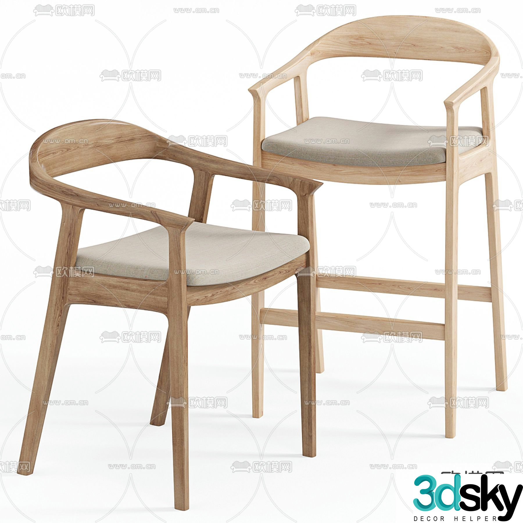 Chair Leisure Chair 3d Model