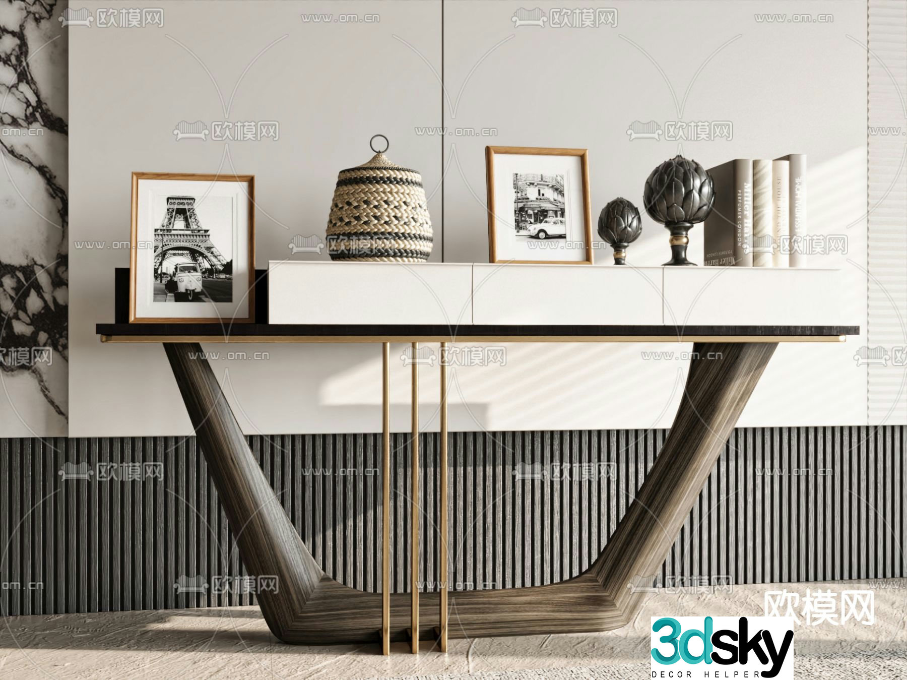 End view platform entrance table 3D model