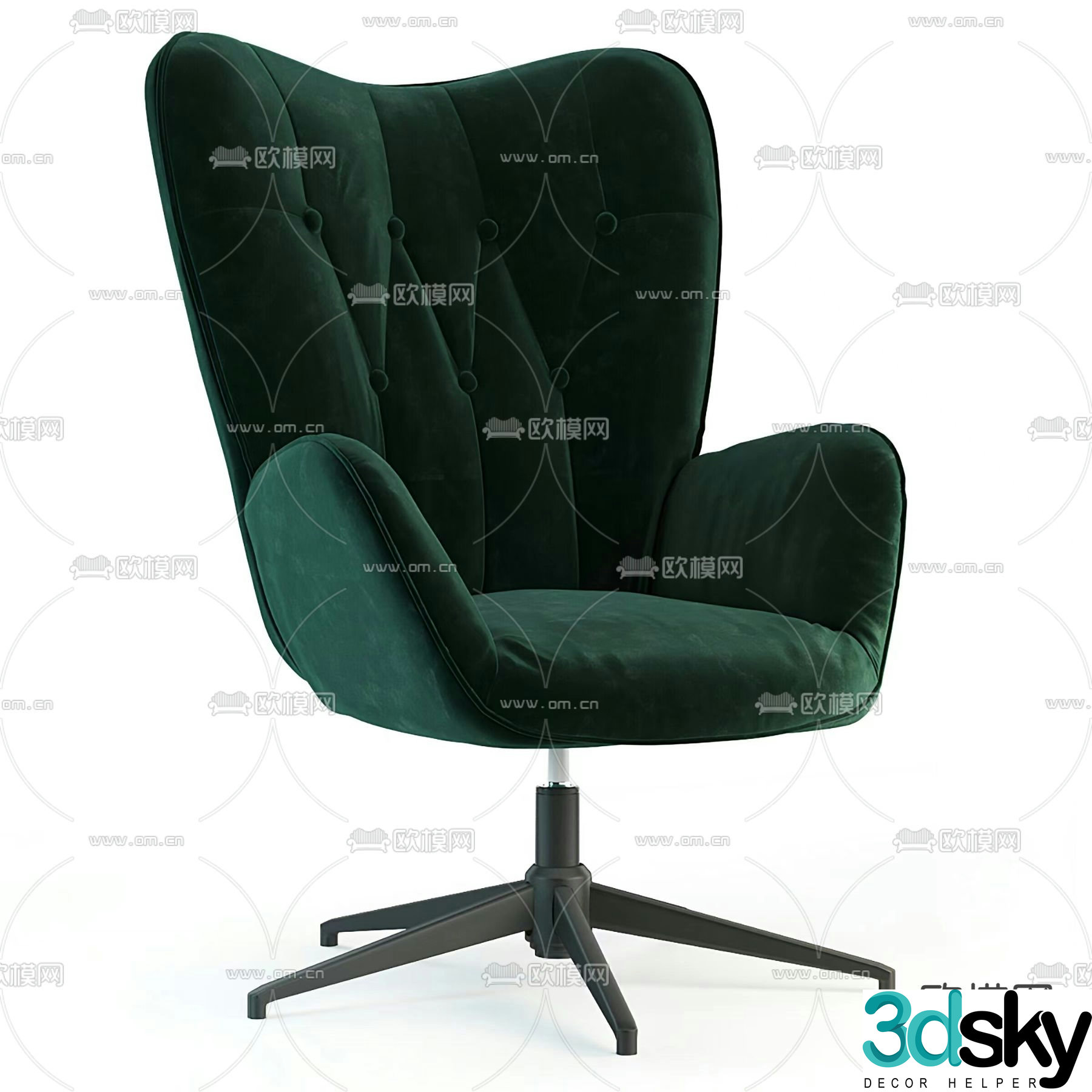 Melvin lounge chair 3d model
