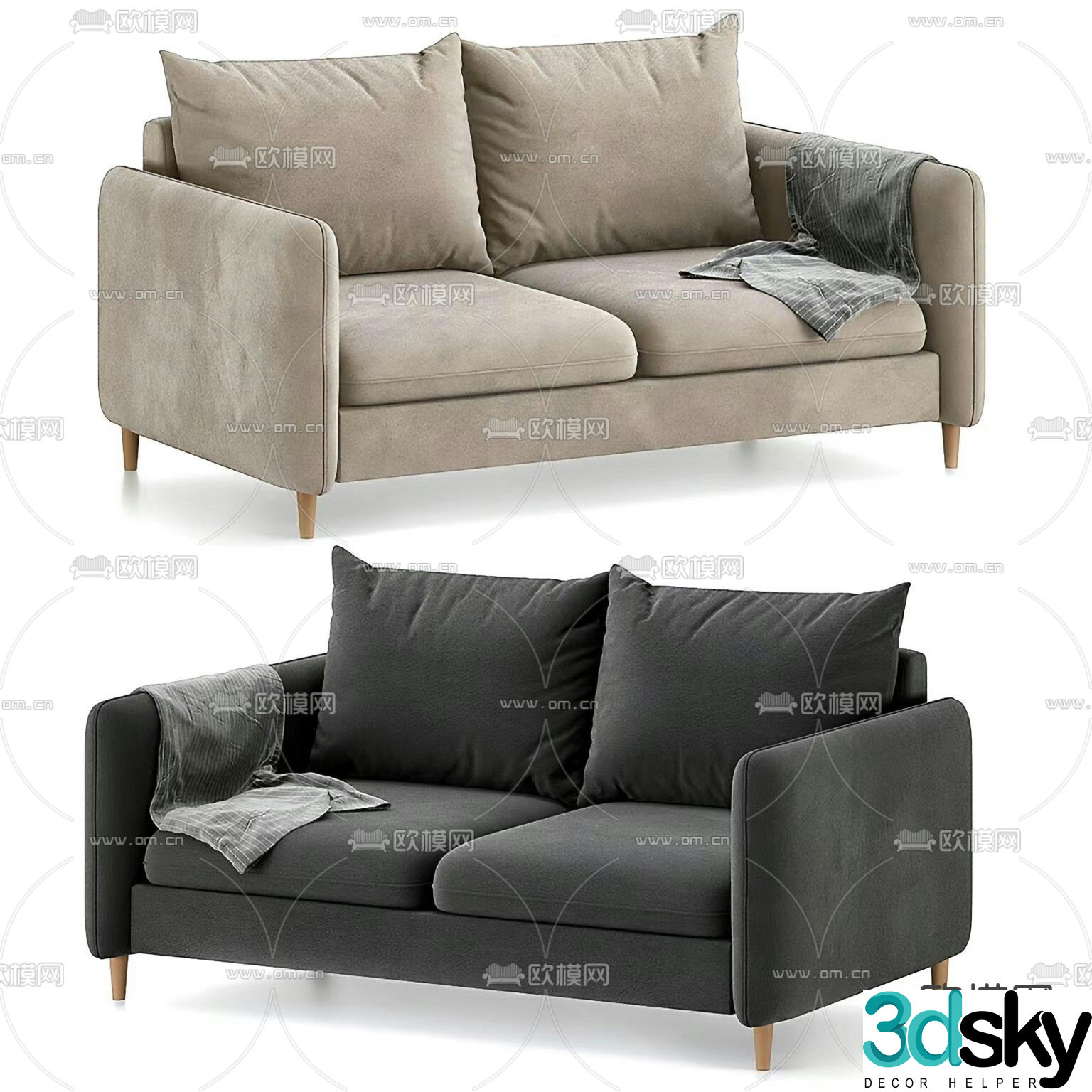 Mons loveseat 3d model