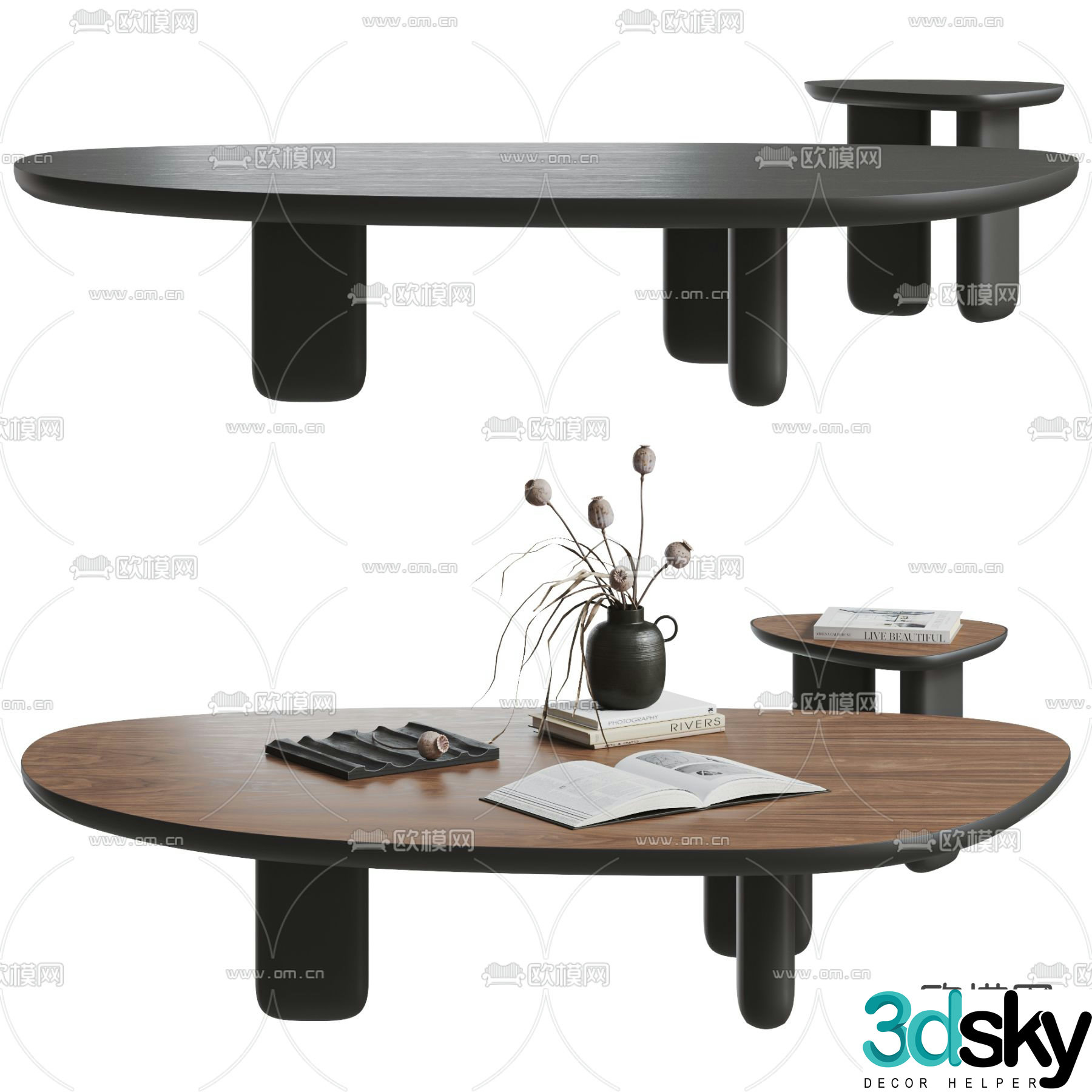 3D model of mother-in-law coffee table