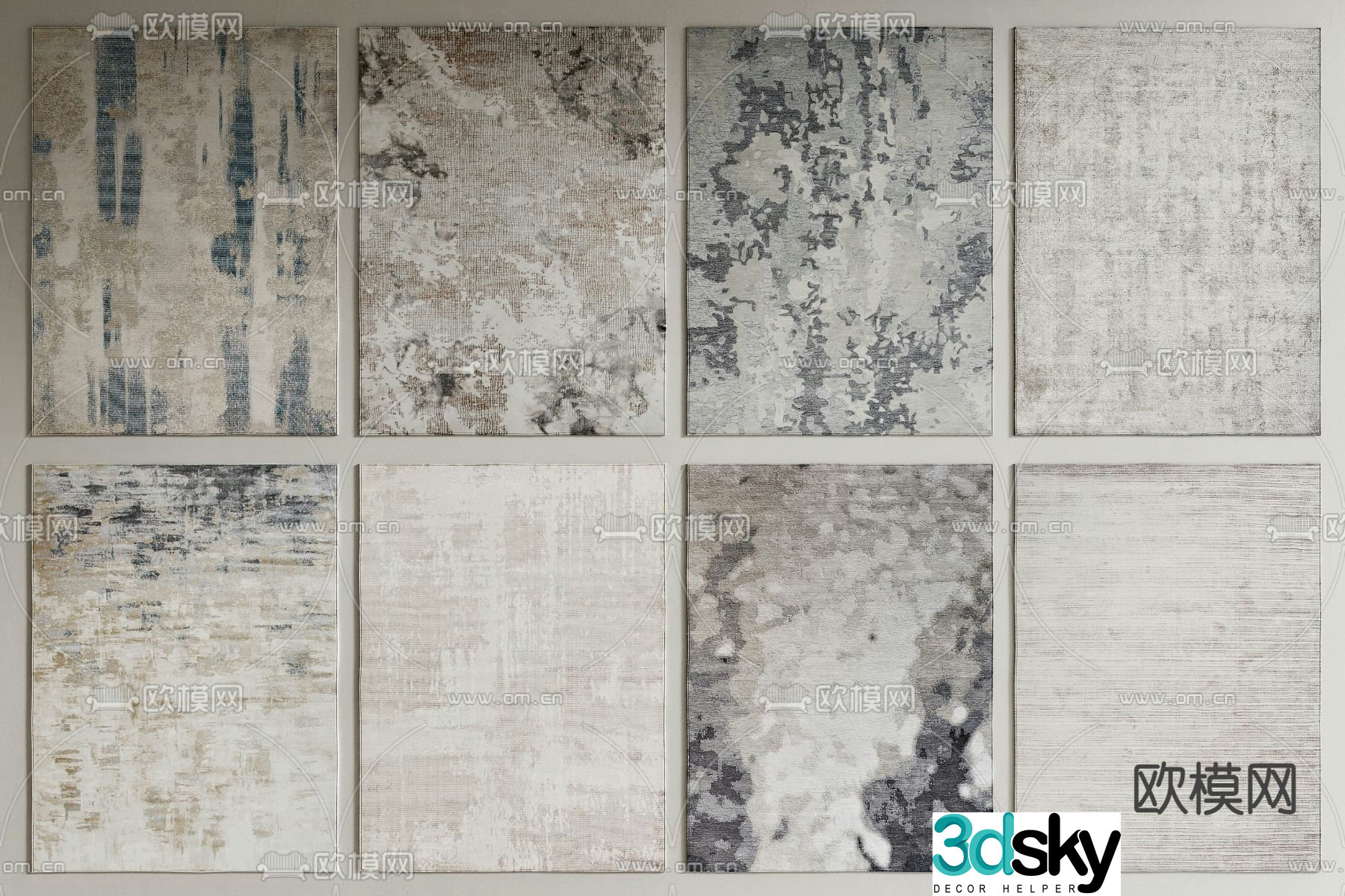 New Chinese carpet 3D model