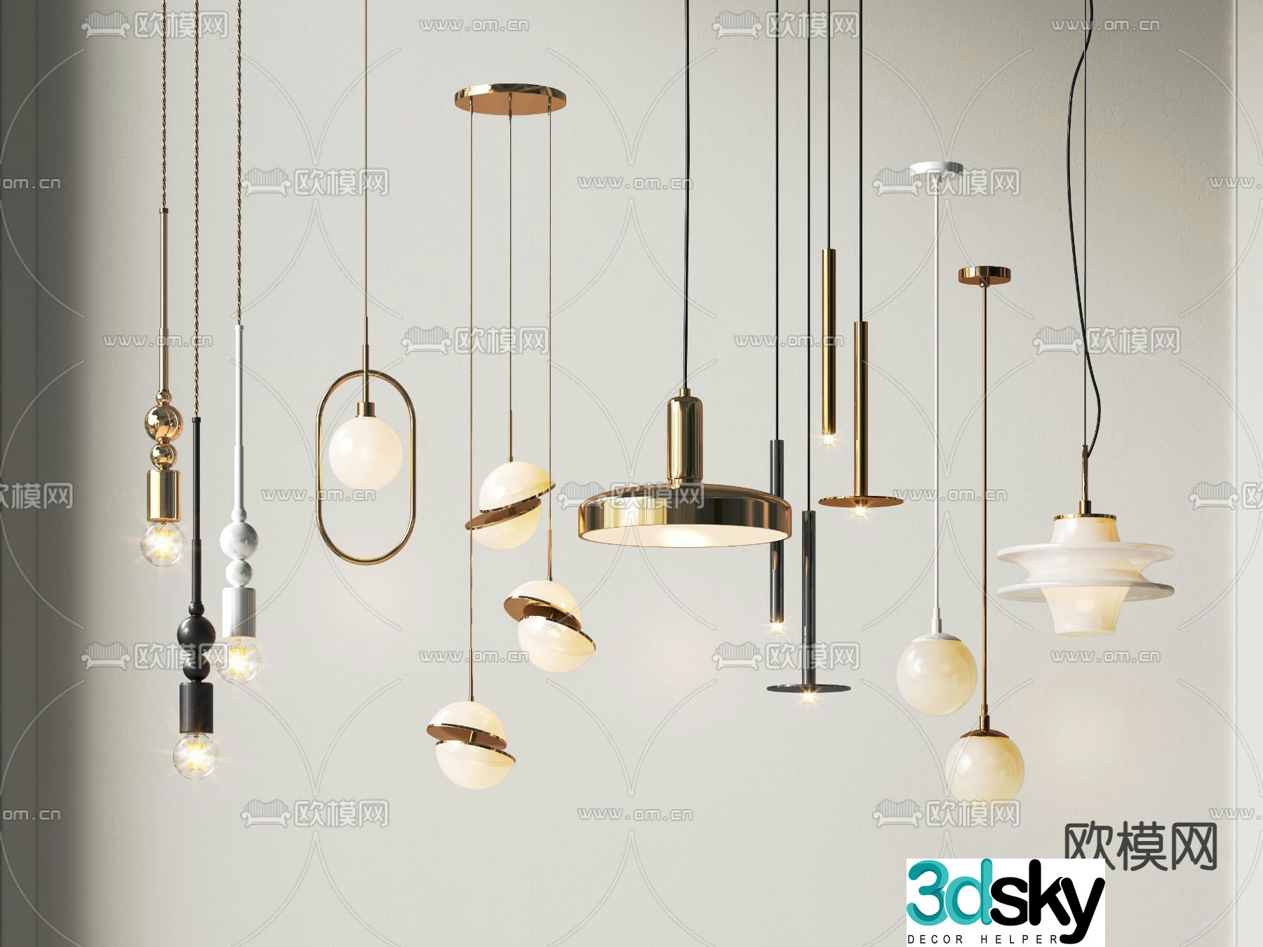 Creative chandelier art chandelier chandelier 3d model