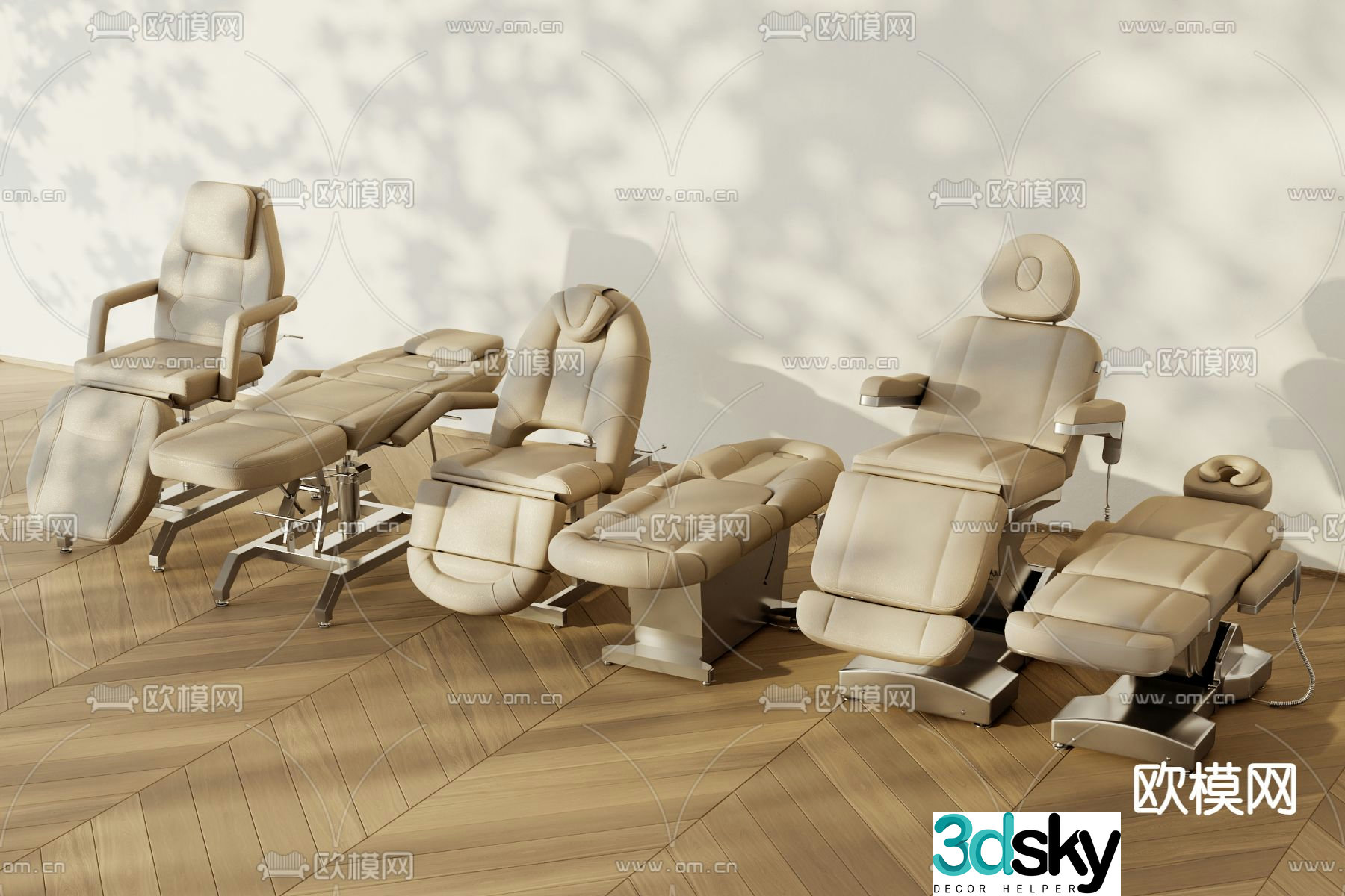 Massage chair beauty chair foot bath chair foot bath chair 3D model