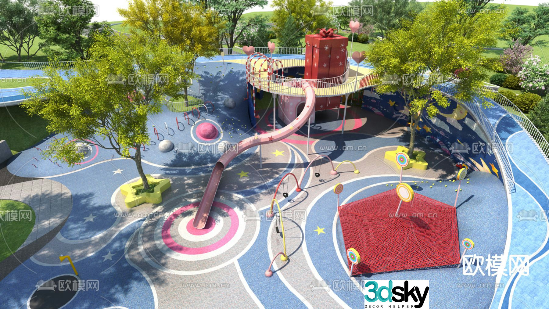 Children’s playground playground park 3d model