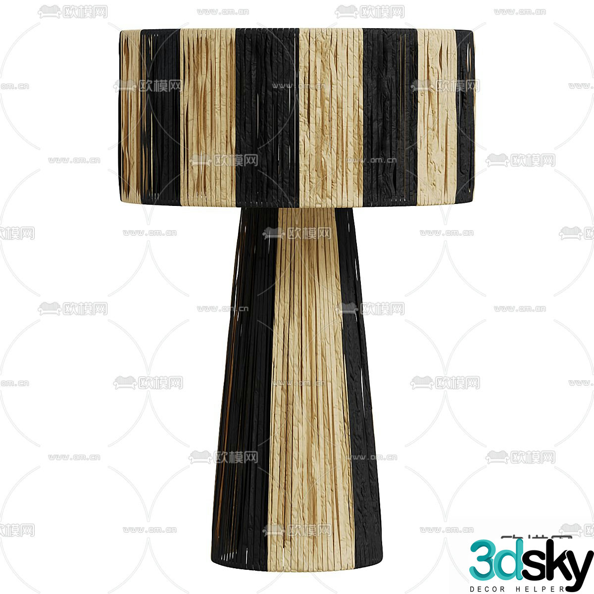 Minimalist table lamp 3D model