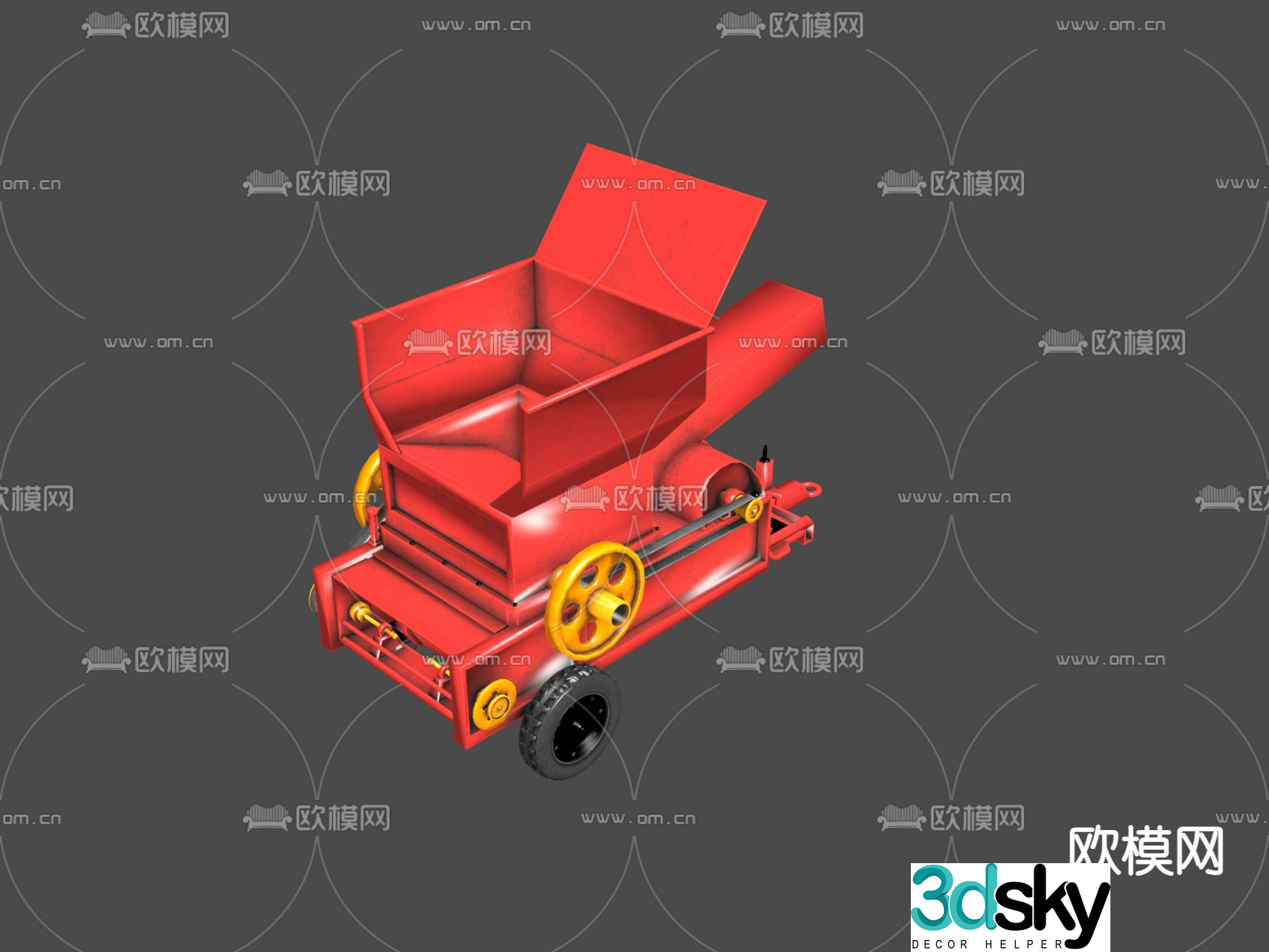 Agricultural vehicle 3d model