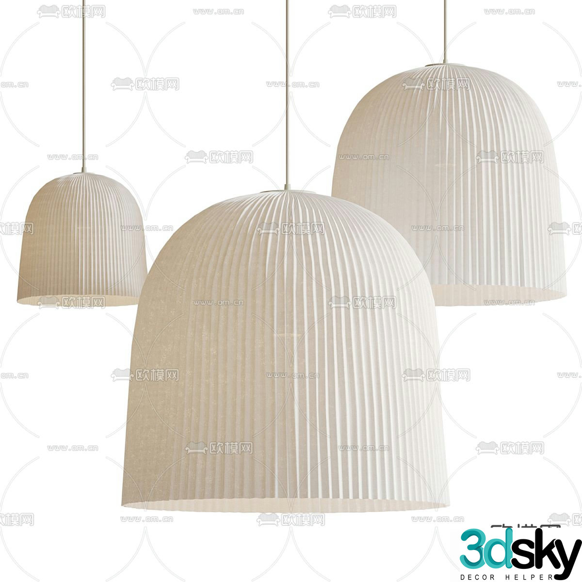 Emotional Restaurant Chandelier 3d Model