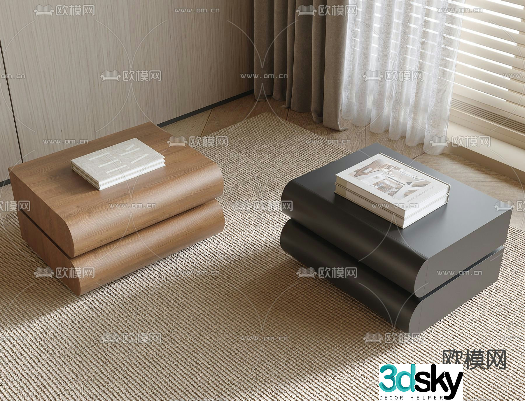 bedside table 3d model
