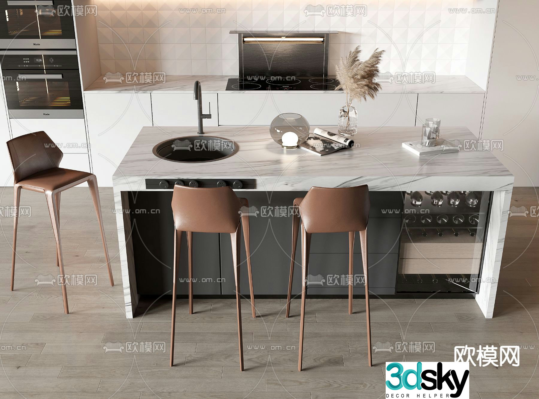 Bar stool 3d model