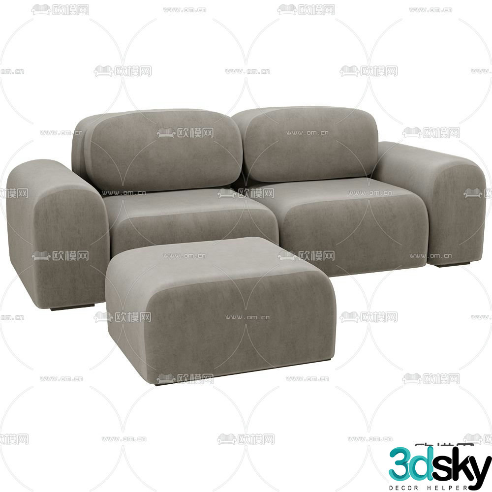 Masterfabrik corner sofa module sofa 3d model