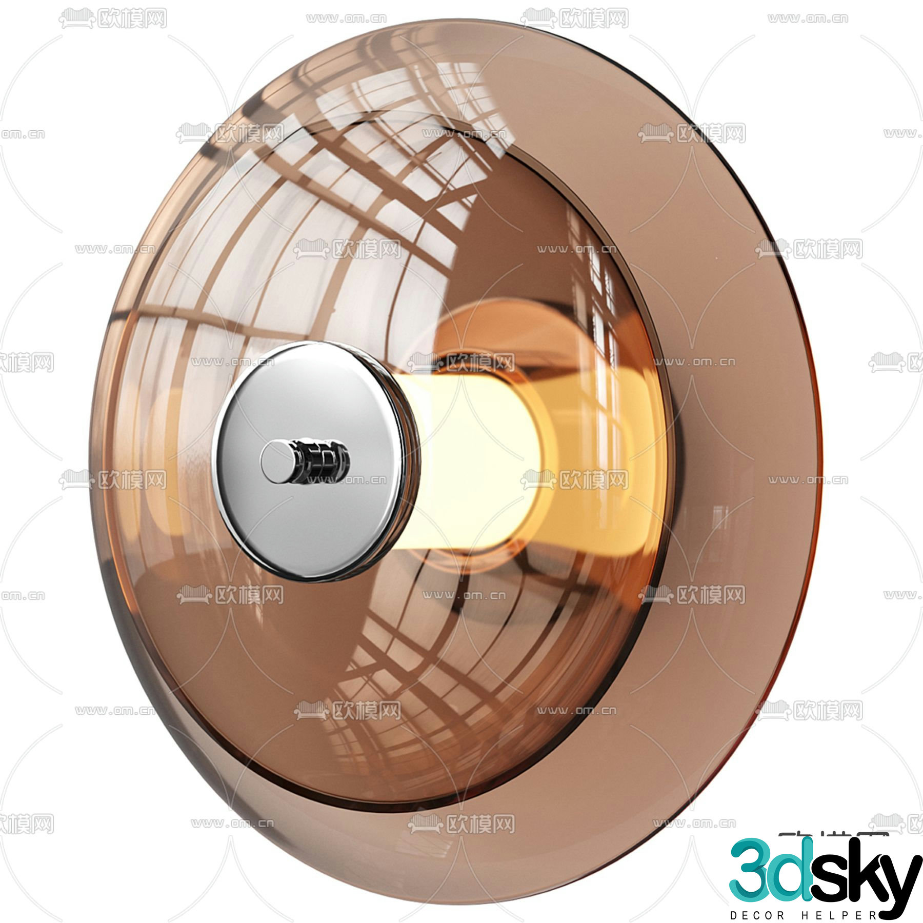 Light luxury wall lamp 3D model