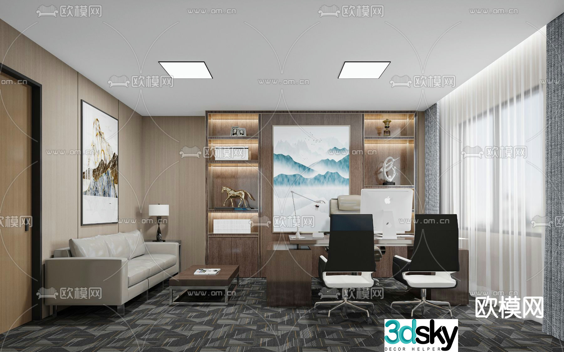 General Manager’s Room Chairman’s Room 3D model
