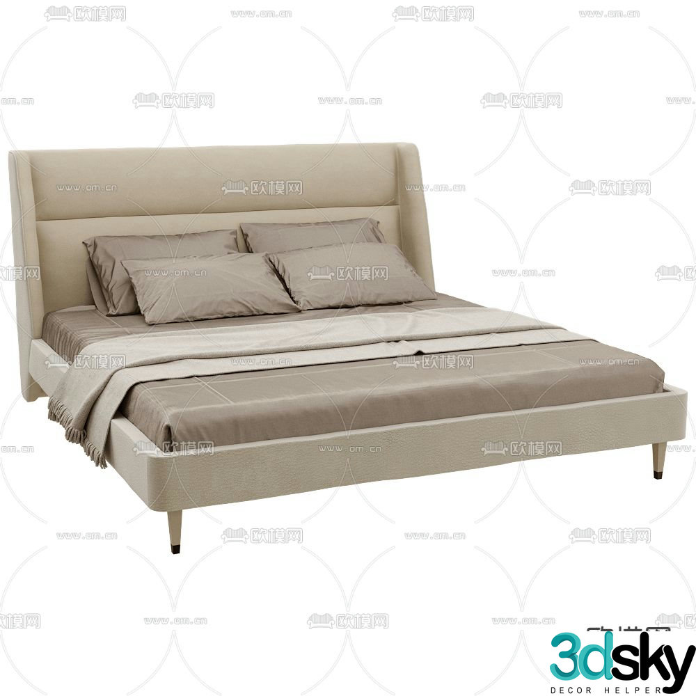 CPRN double bed 3d model