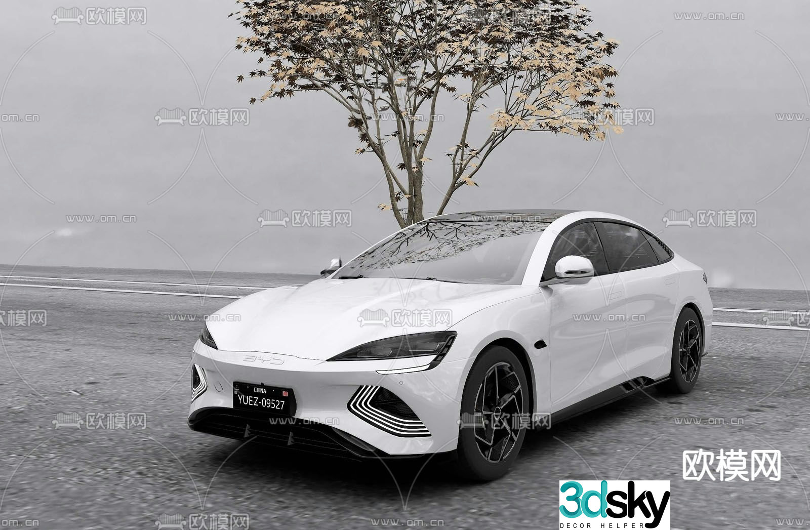 BYD electric car new energy car seal car 3d model