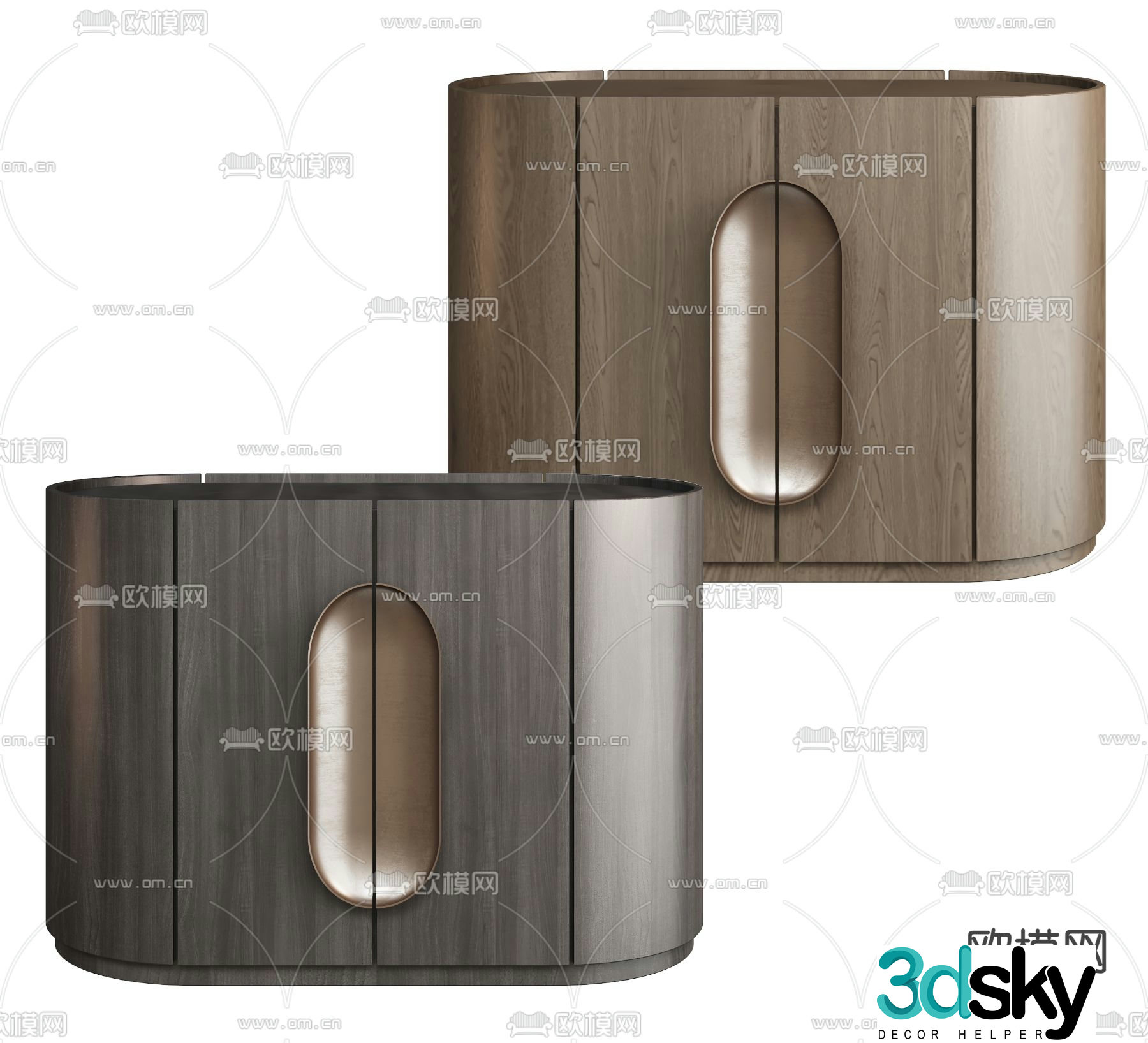 CattelanItalia modern bedside table 3d model