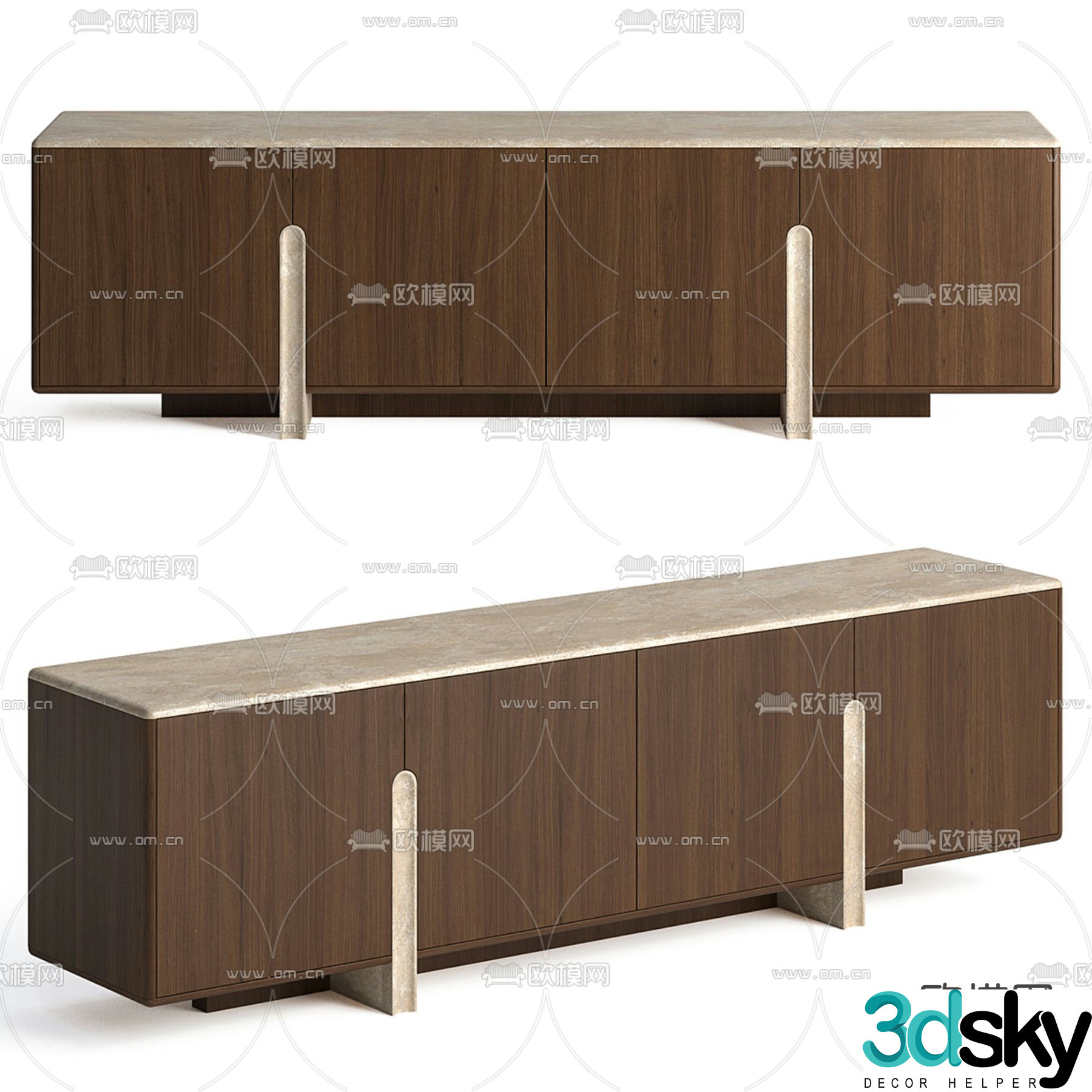 Modern TV cabinet 3d model