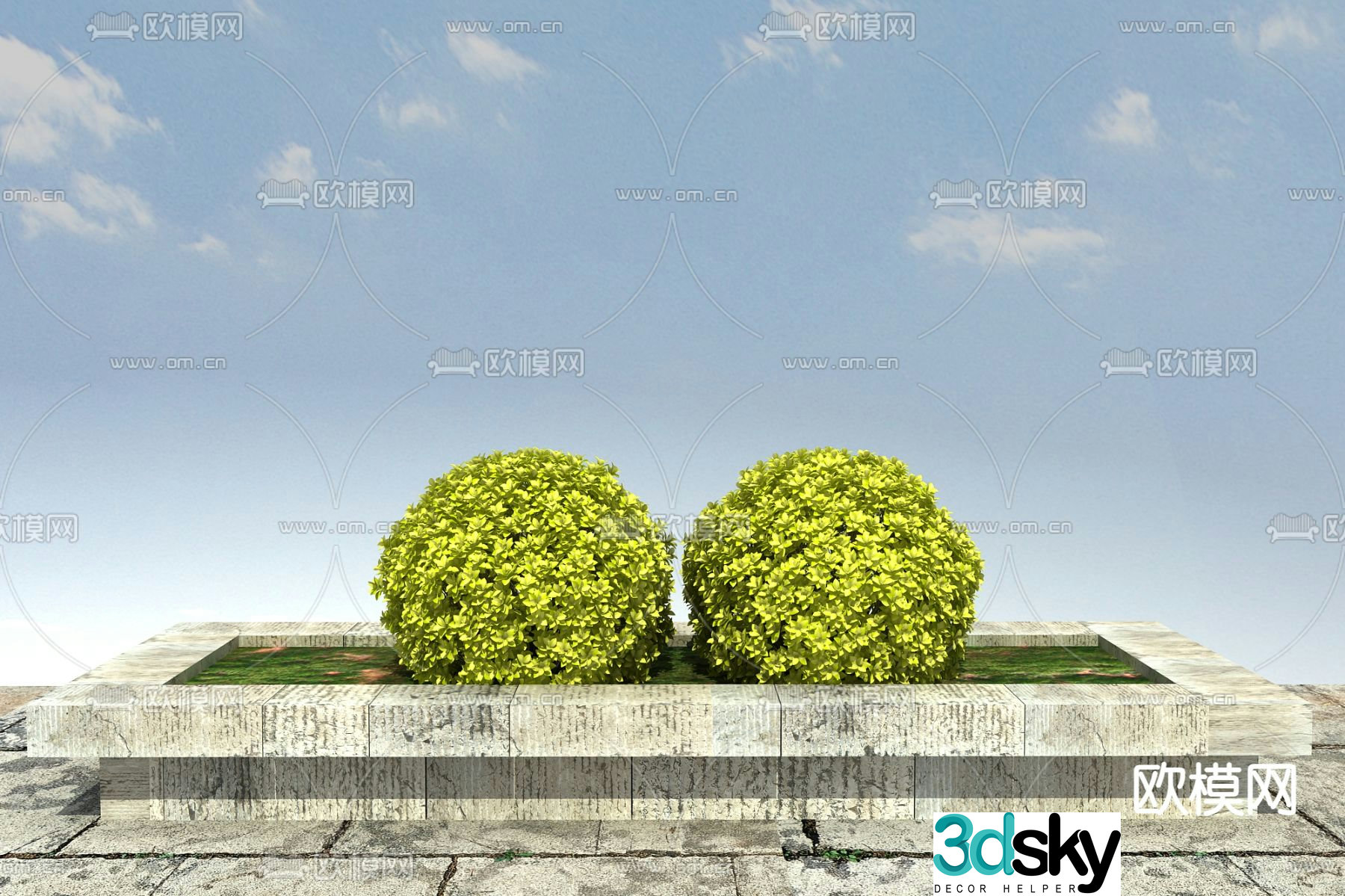 Landscape tree Yellow leaf tree Modeling tree Golden banyan 3d model