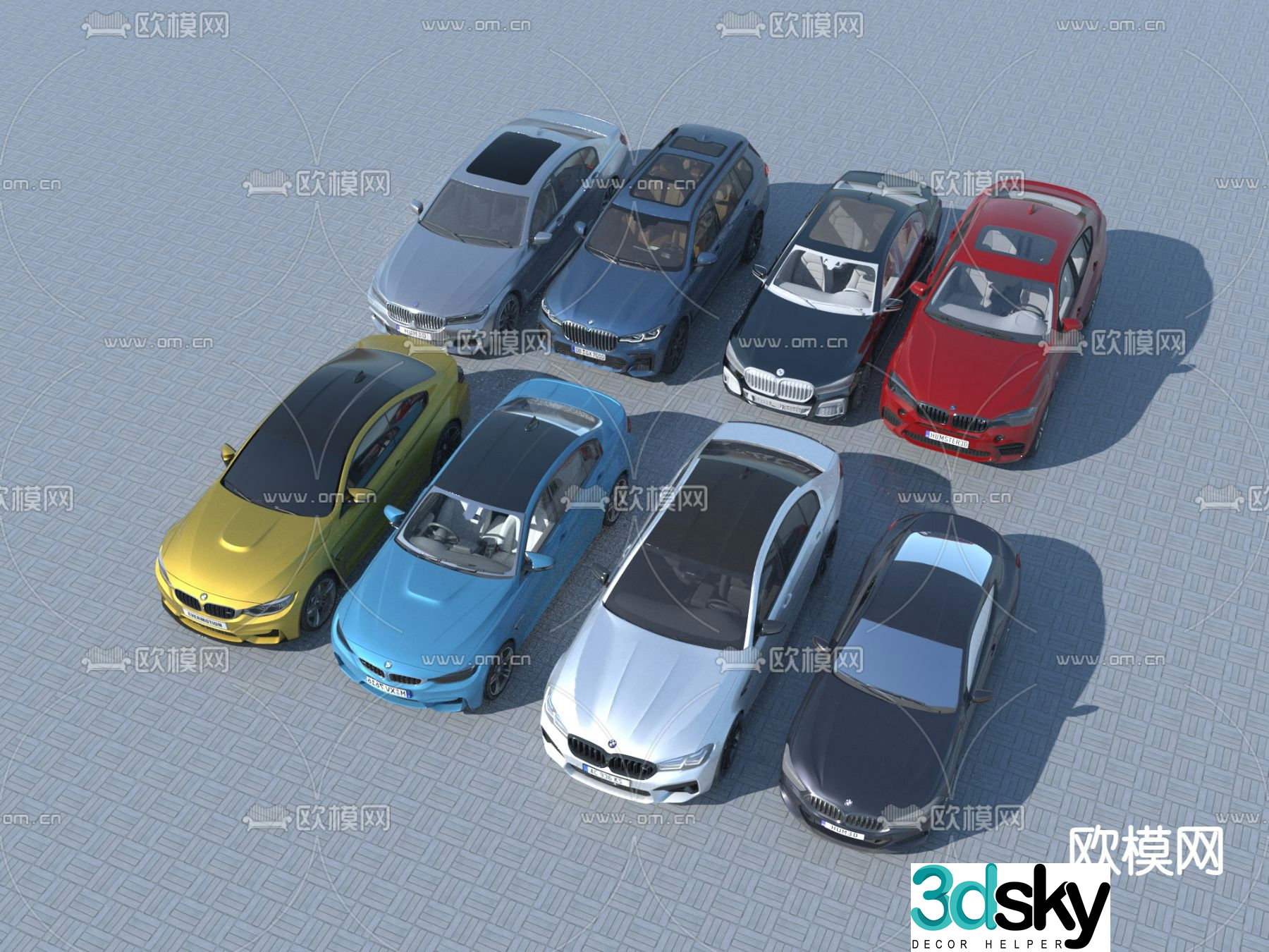bmw car sedan sports car supercar 3d model