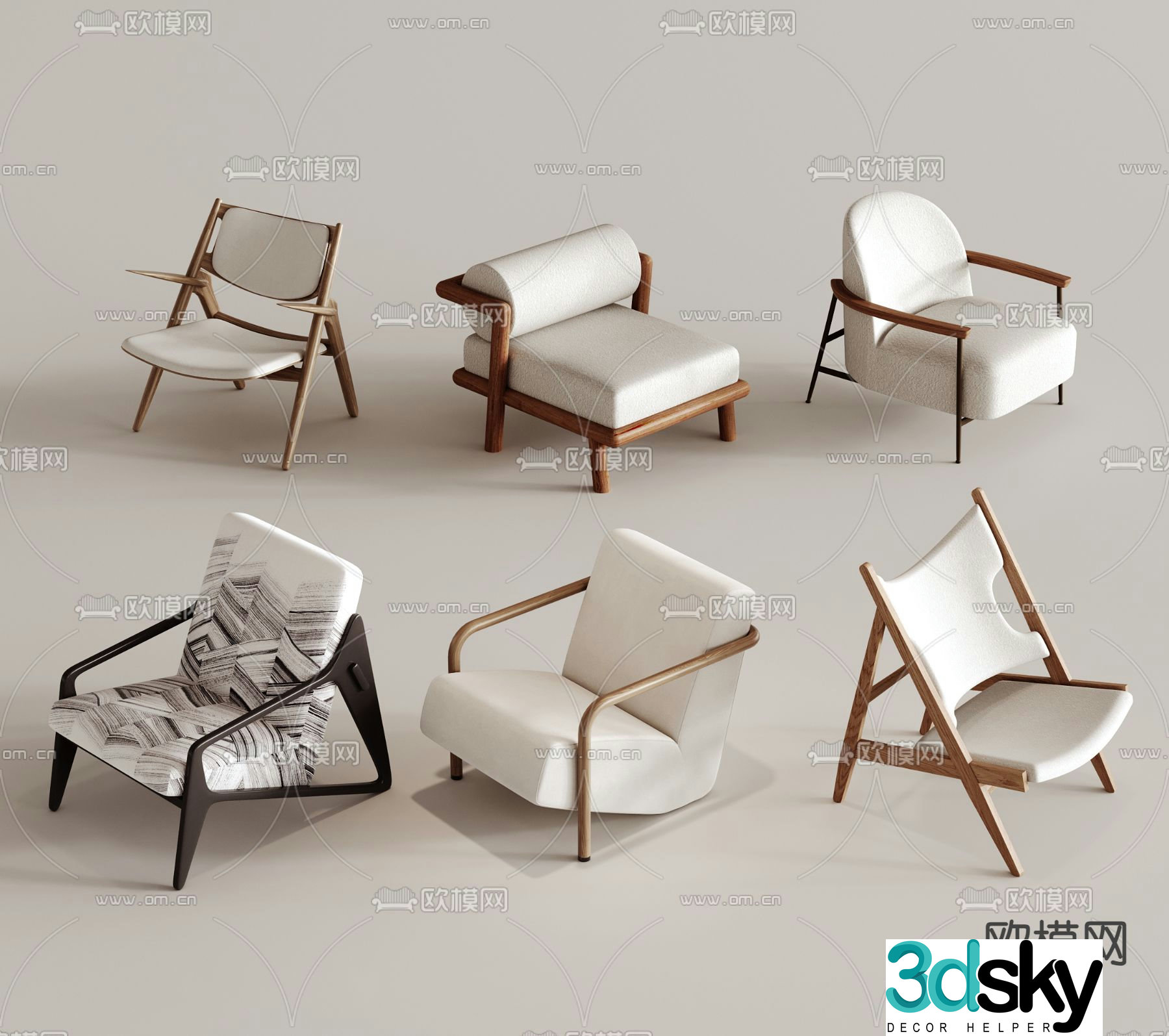 Wabi-sabi style stool sofa stool low stool shoe changing stool 3D model