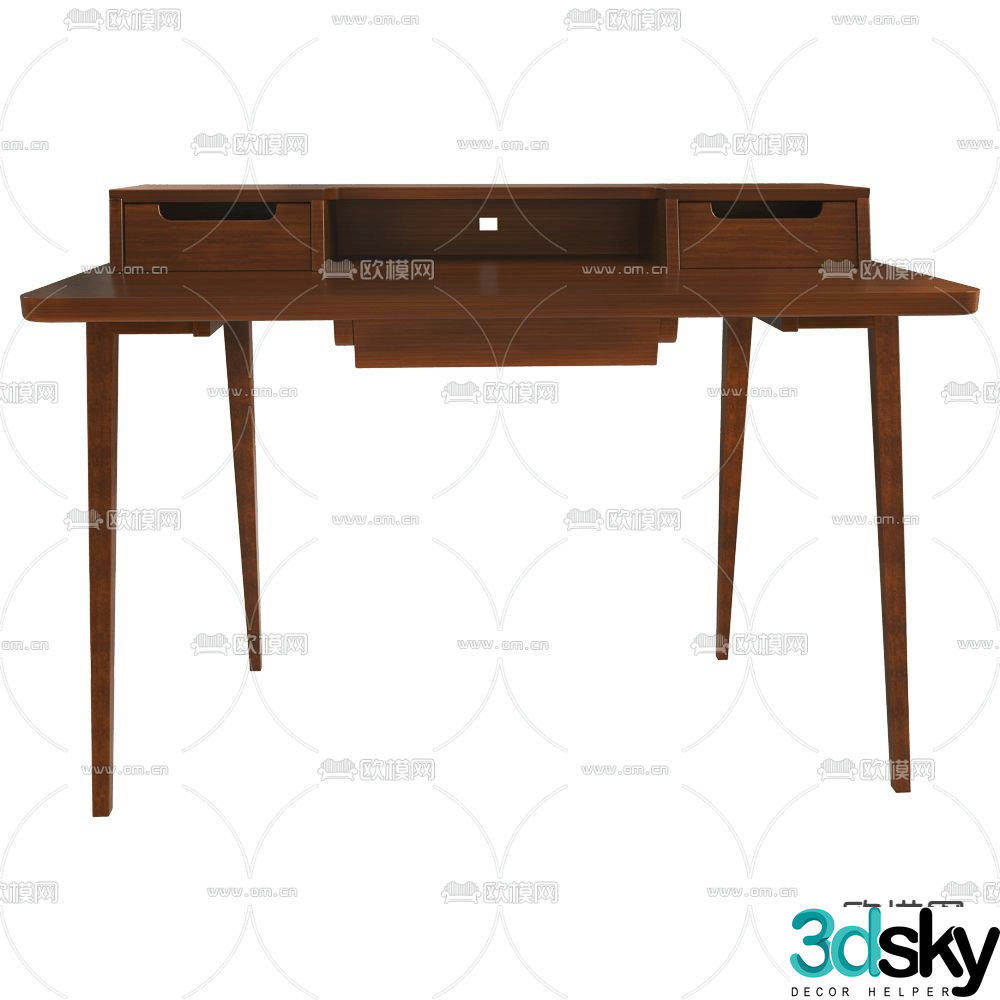 L.Ercolani medieval style dressing table dressing table 3D model
