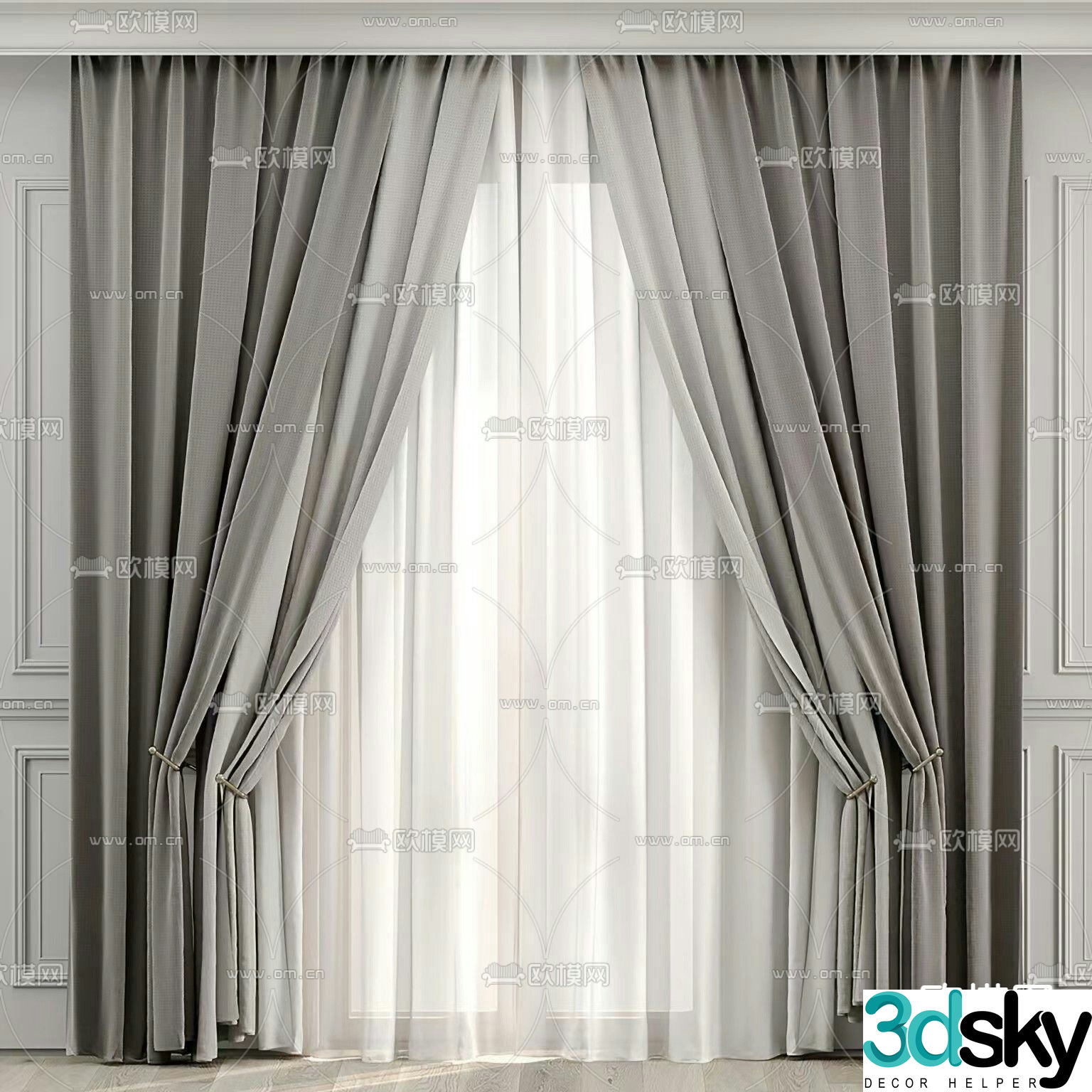 Screen curtain 3d model