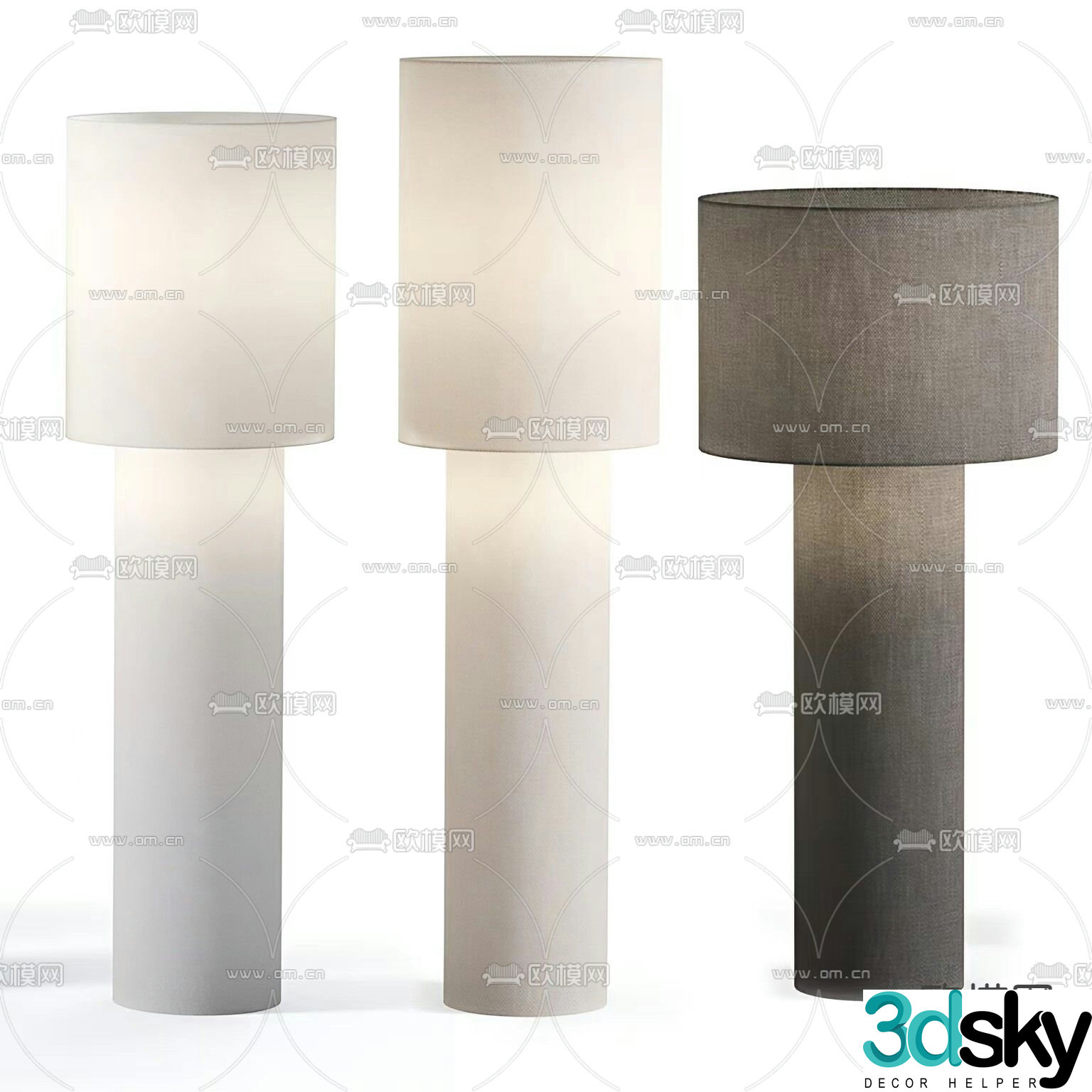 Wai Sad Floor Lamp 3D Model