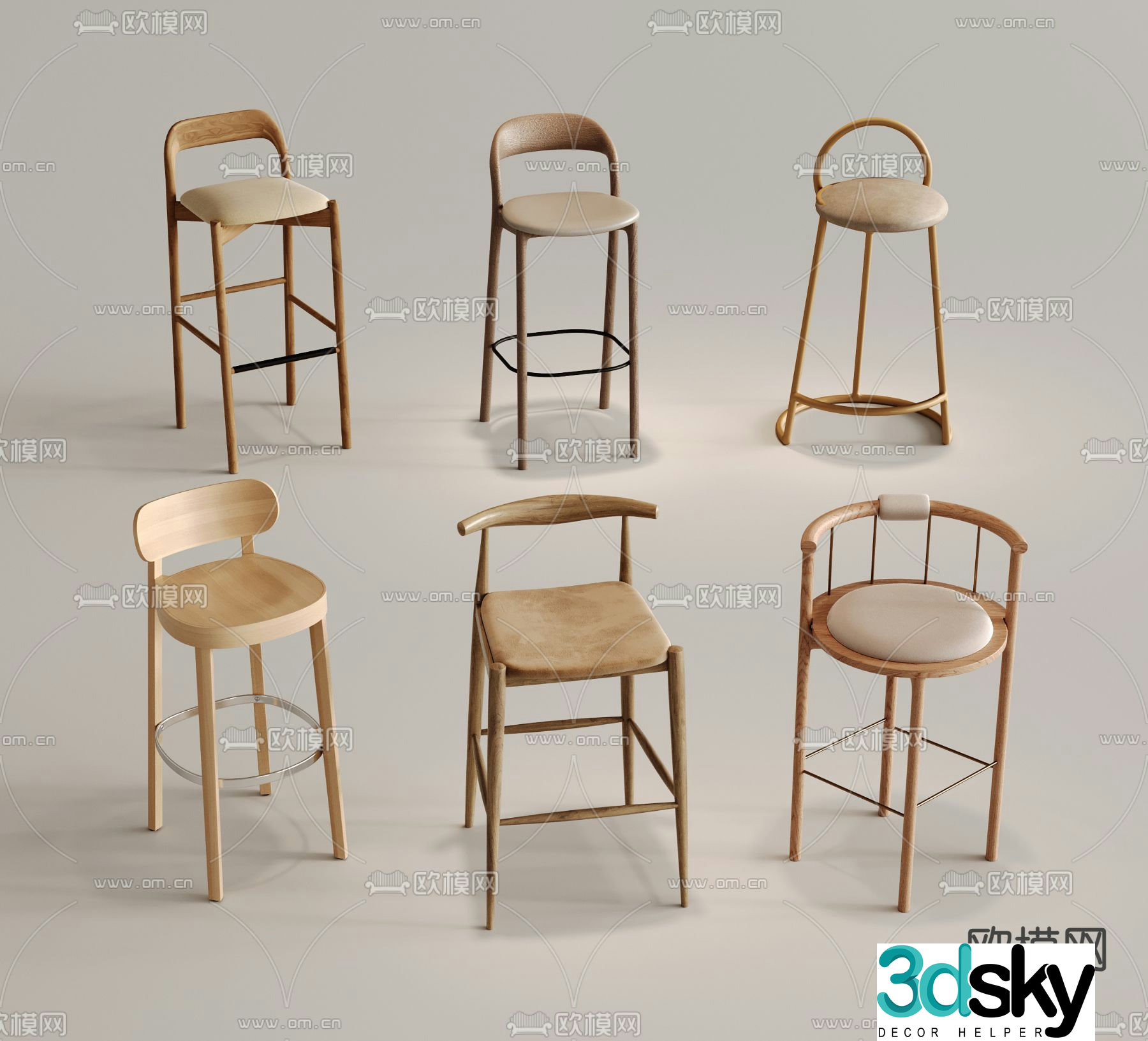 Bar chair bar stool bar stool 3d model