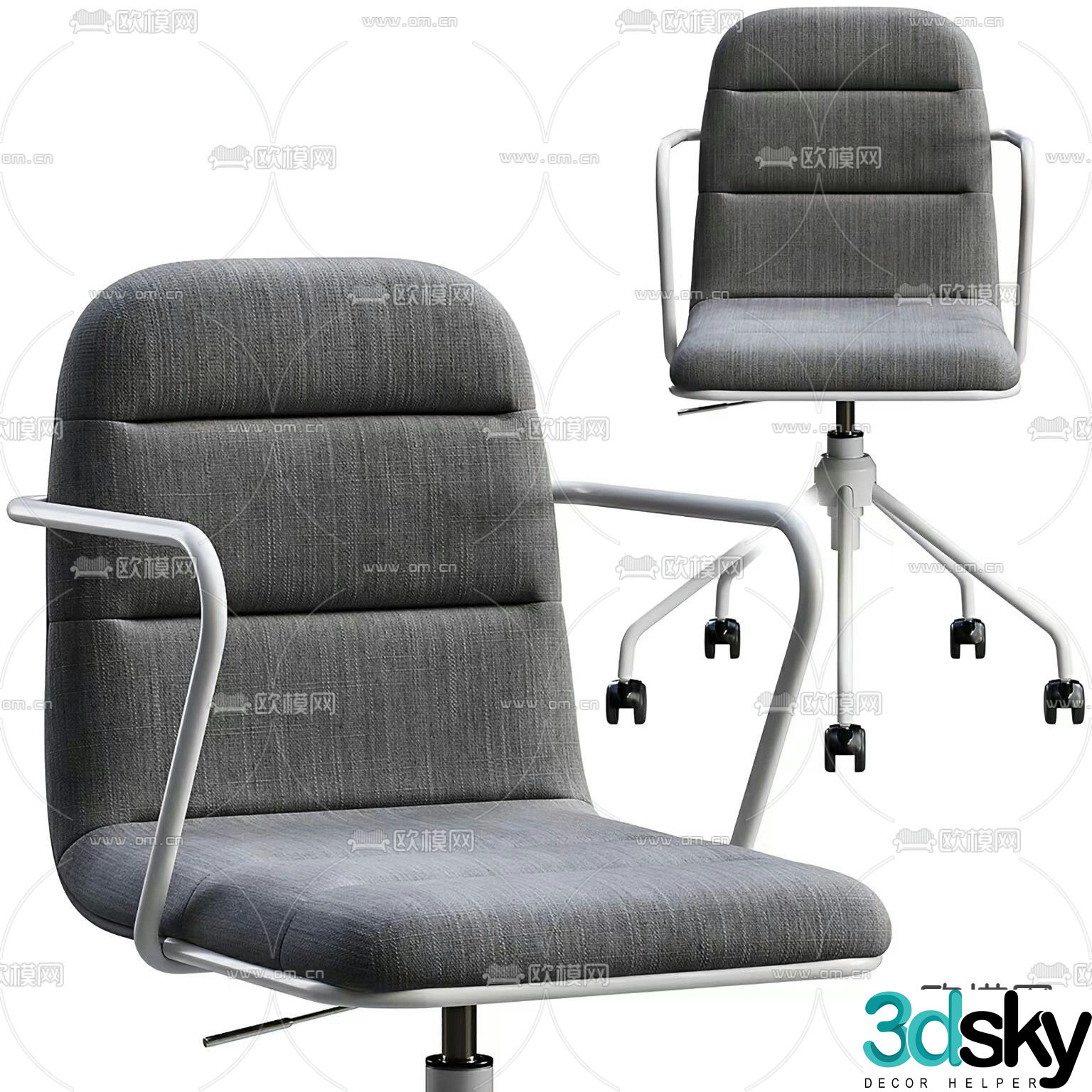 Botta office chair conference chair staff chair 3d model
