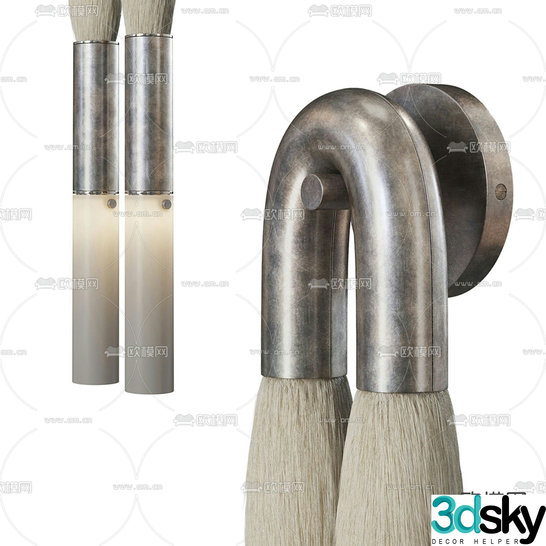 Creative wall lamp 3d model