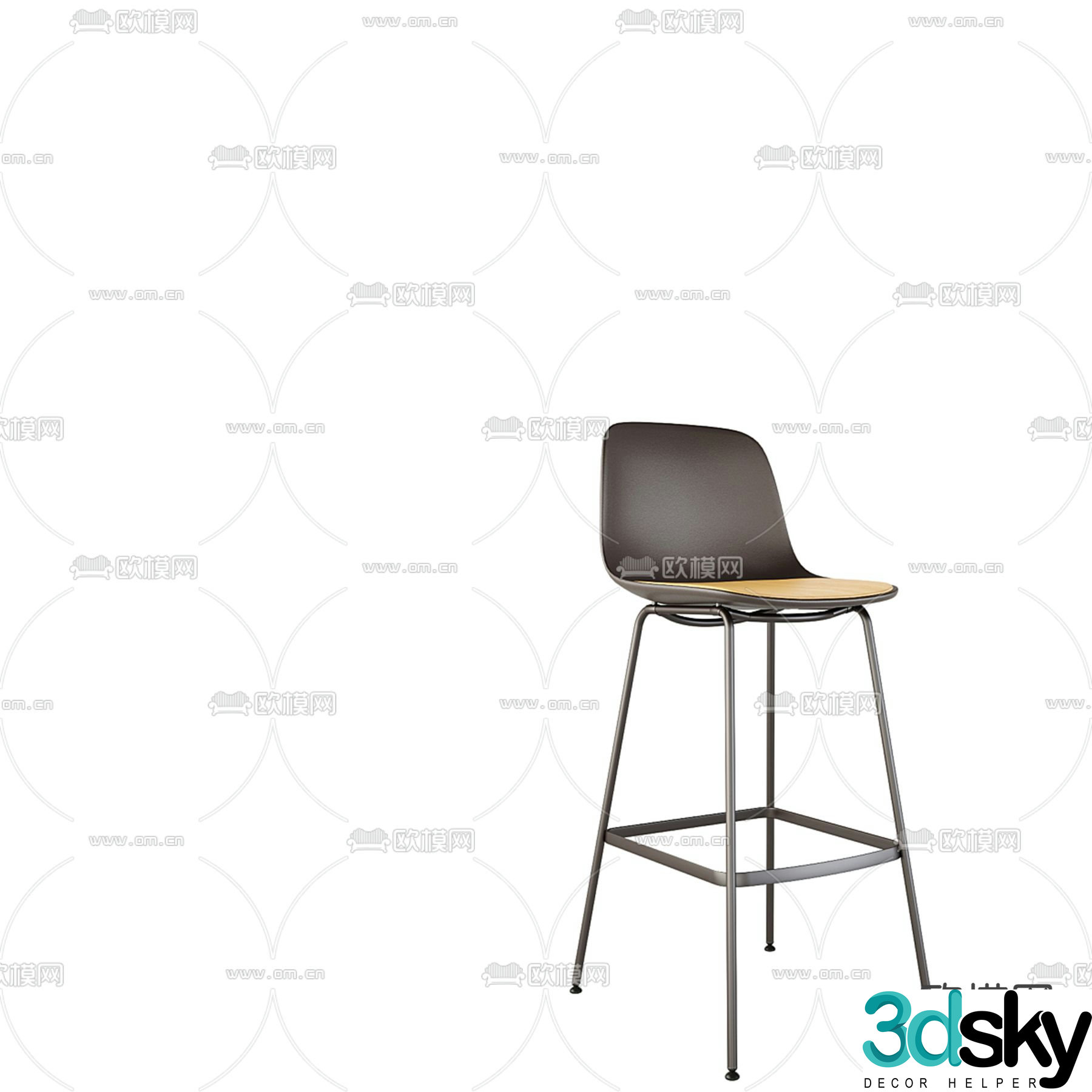bar stool 3d model