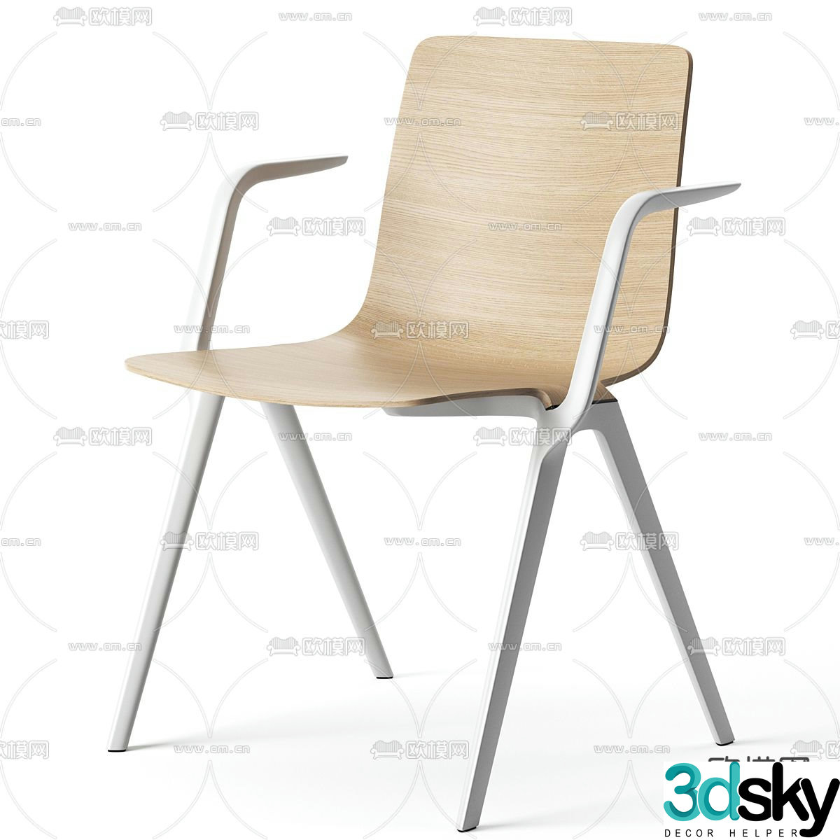 Brunner chair lounge chair 3d model