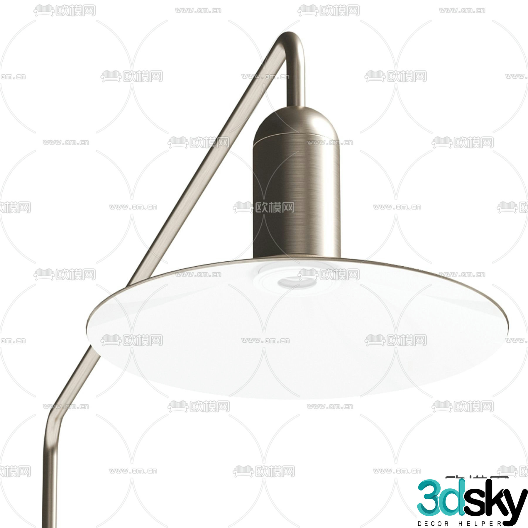 Minimalist floor lamp 3d model