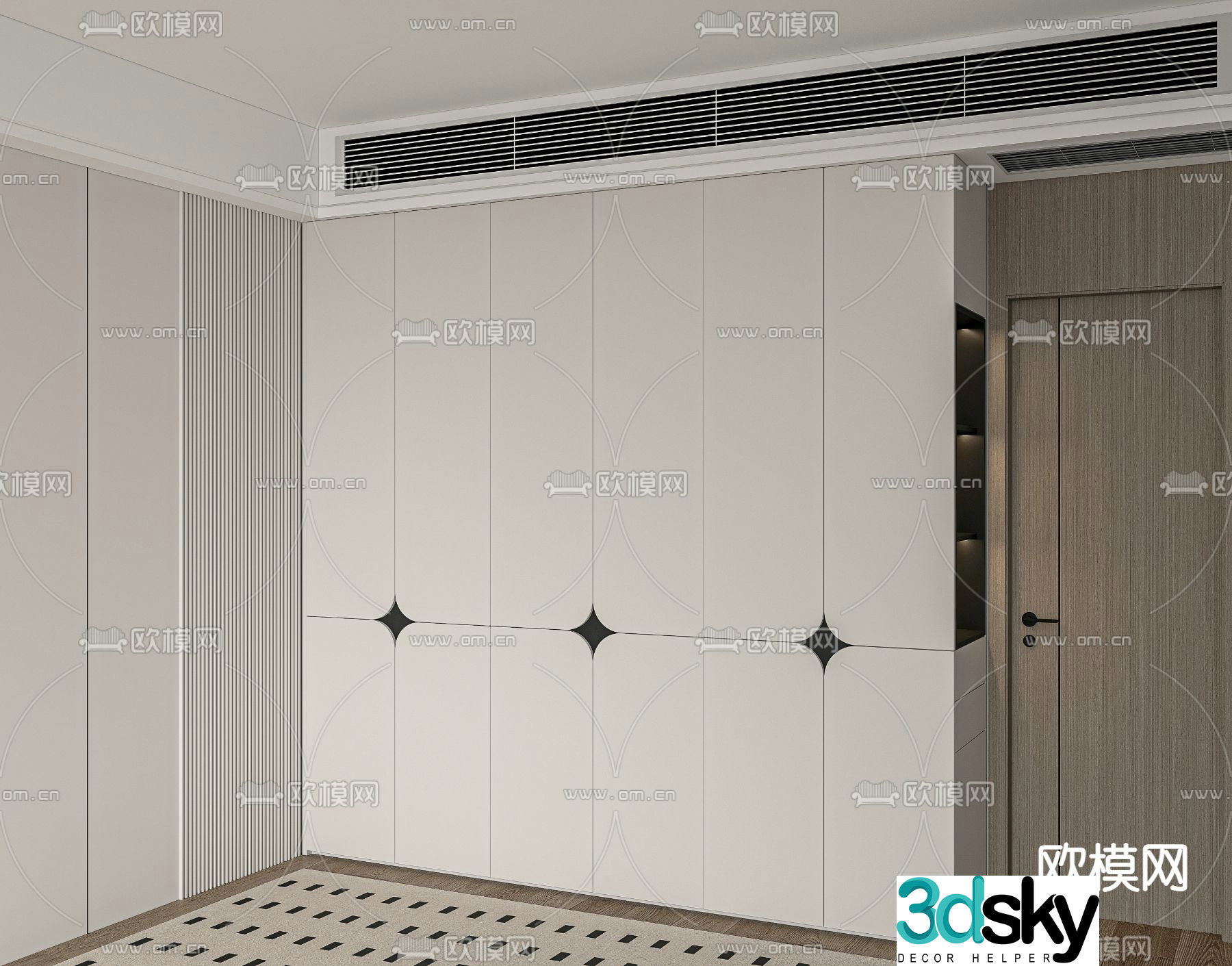 Modern Wardrobe Wardrobe 3d Model