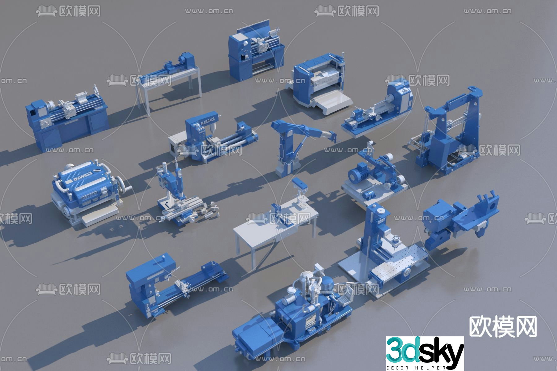 Machine Tool Equipment Manufacturing Machine 3d Model